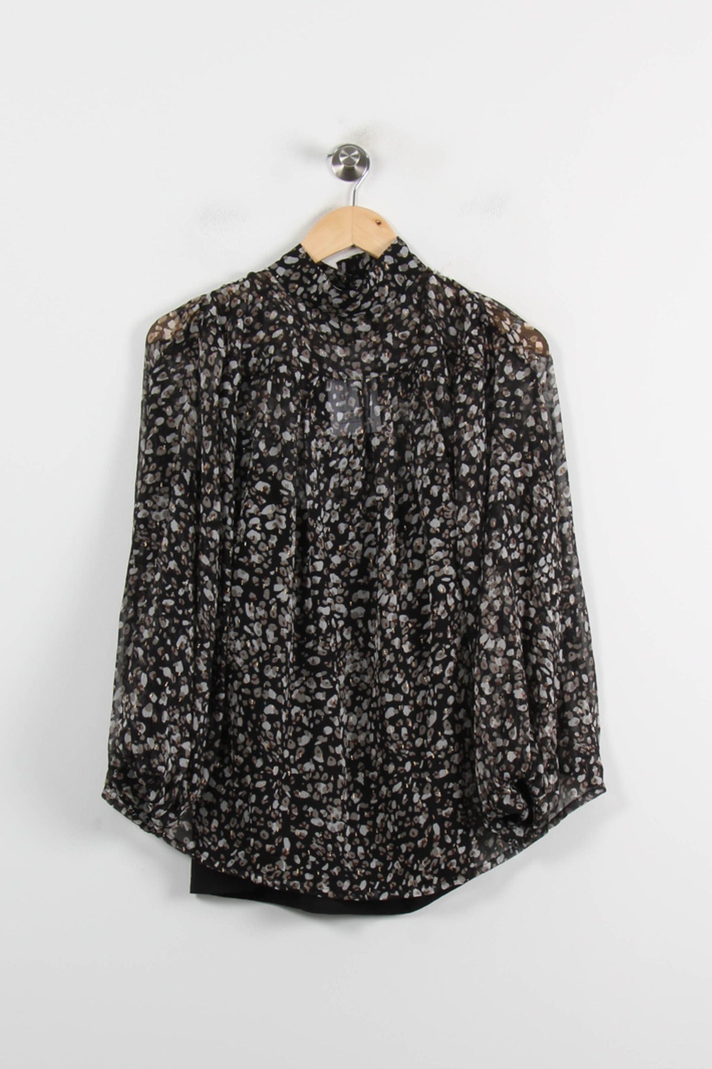 Blouse Noire et Blanche - Taille S/36