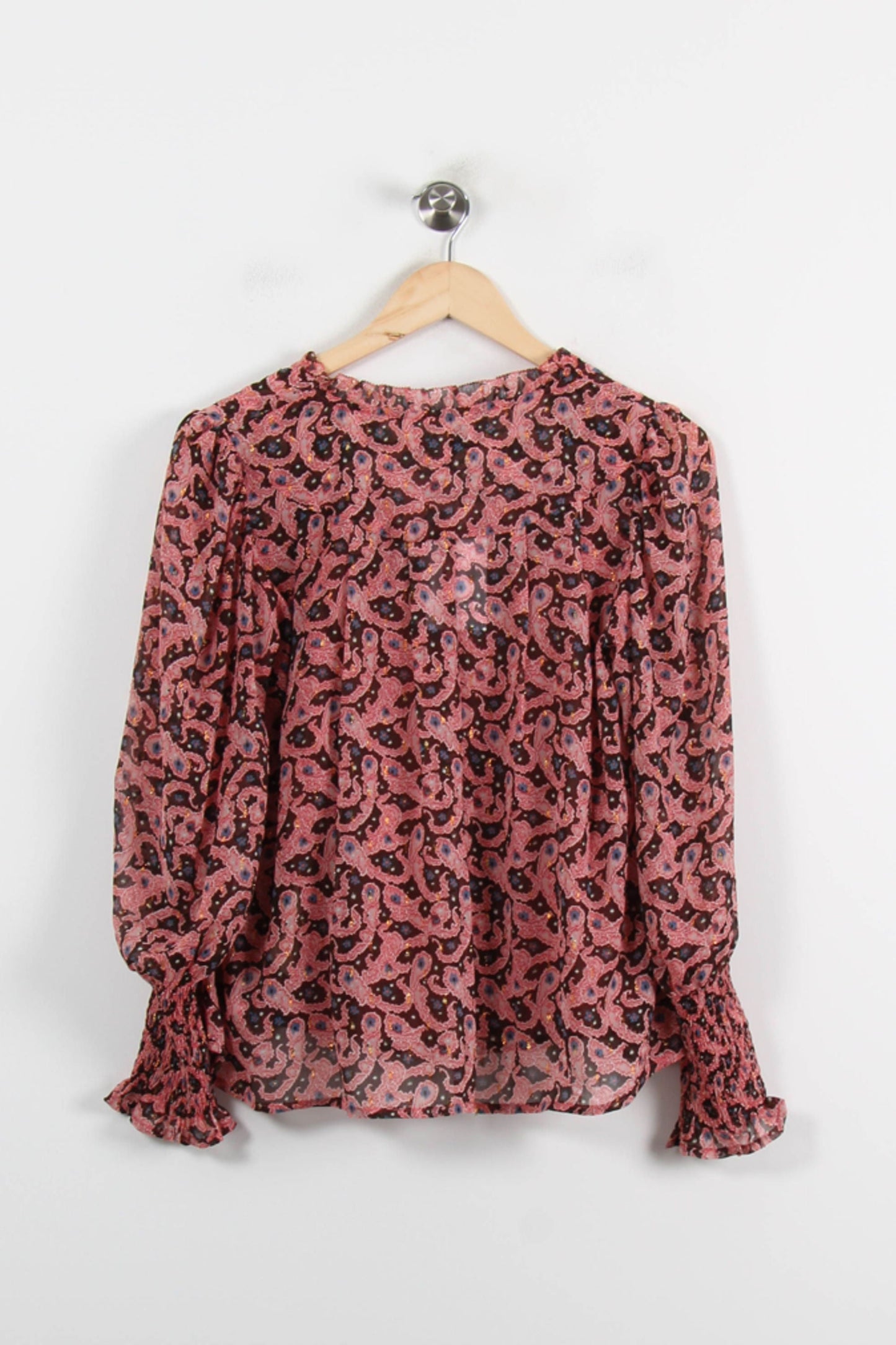 Blouse Rose et Noire - Taille S/36