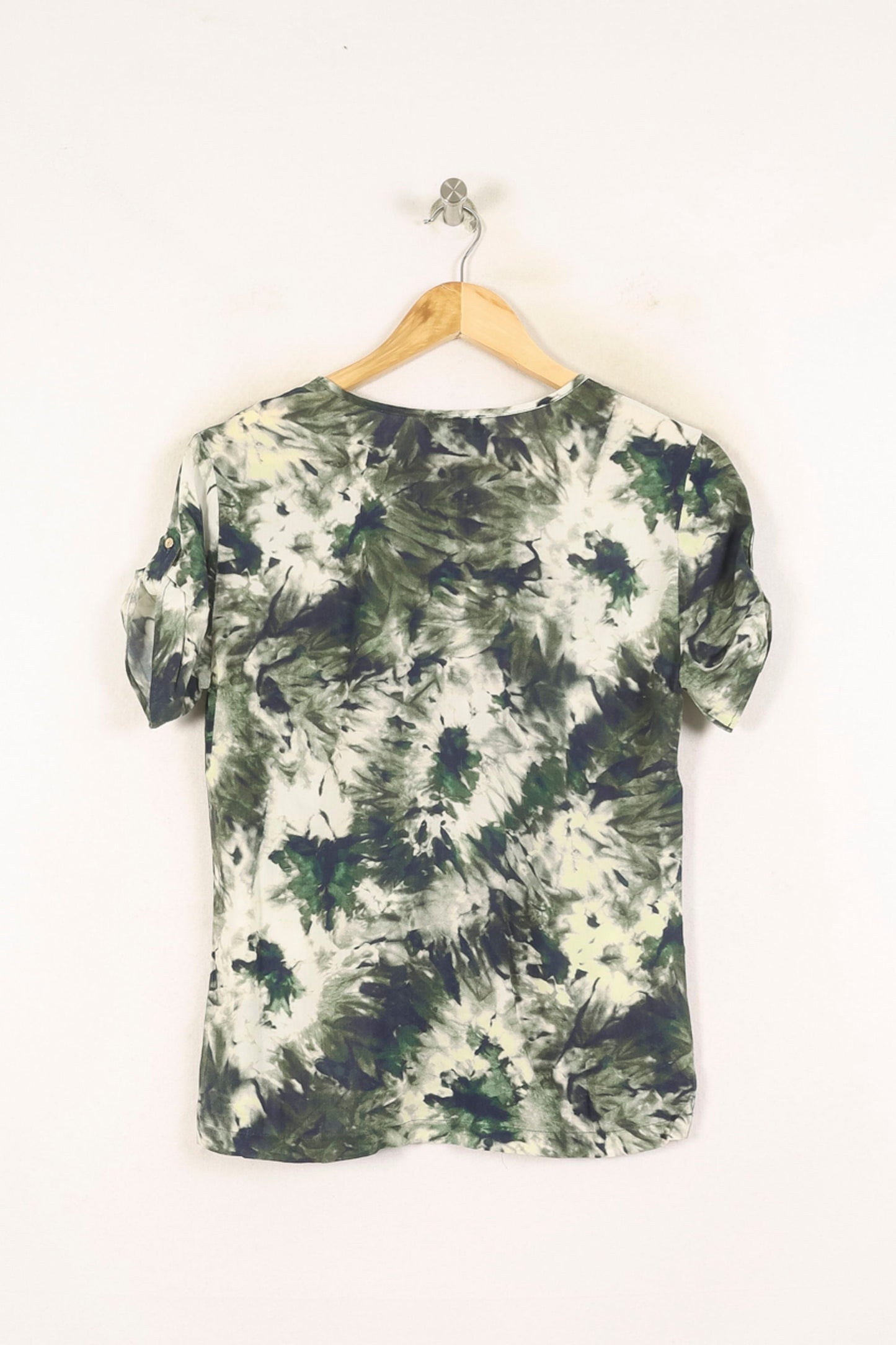 Tee-shirt Vert et Blanc - Taille XS/34