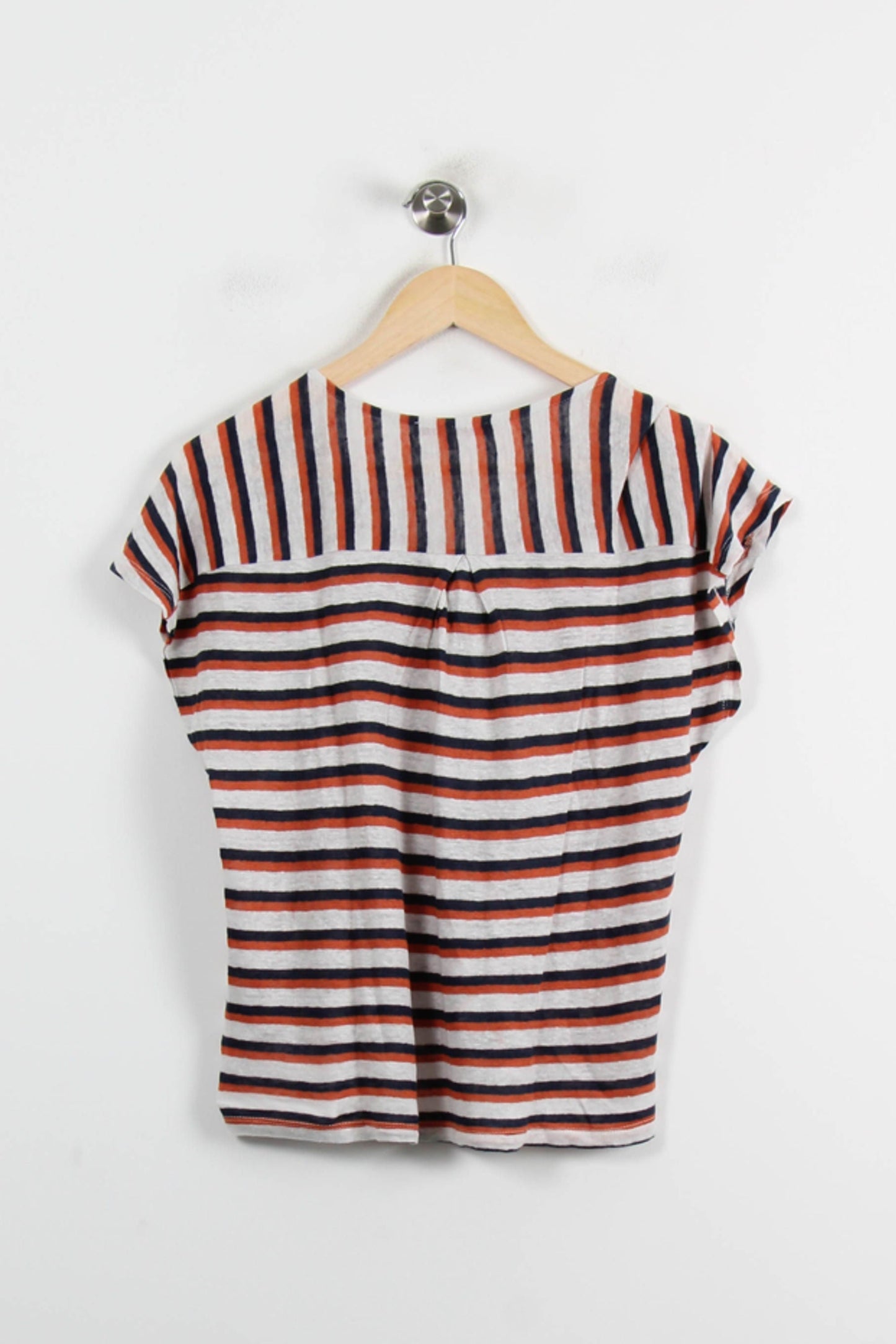 Blouse Blanche Rouge et Noire - Taille XS/34