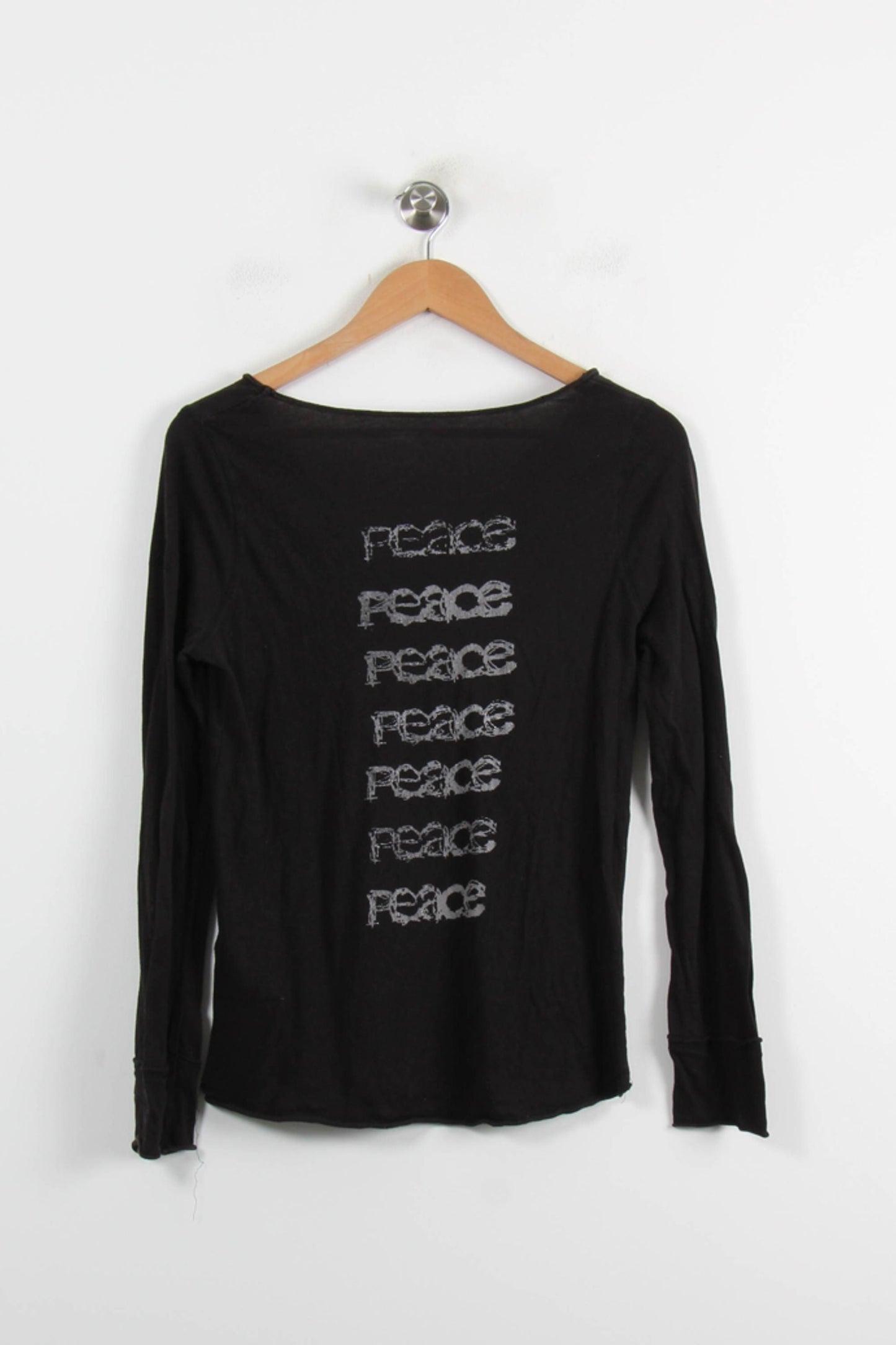 T-shirt Manches Longues Noir - Taille S/36