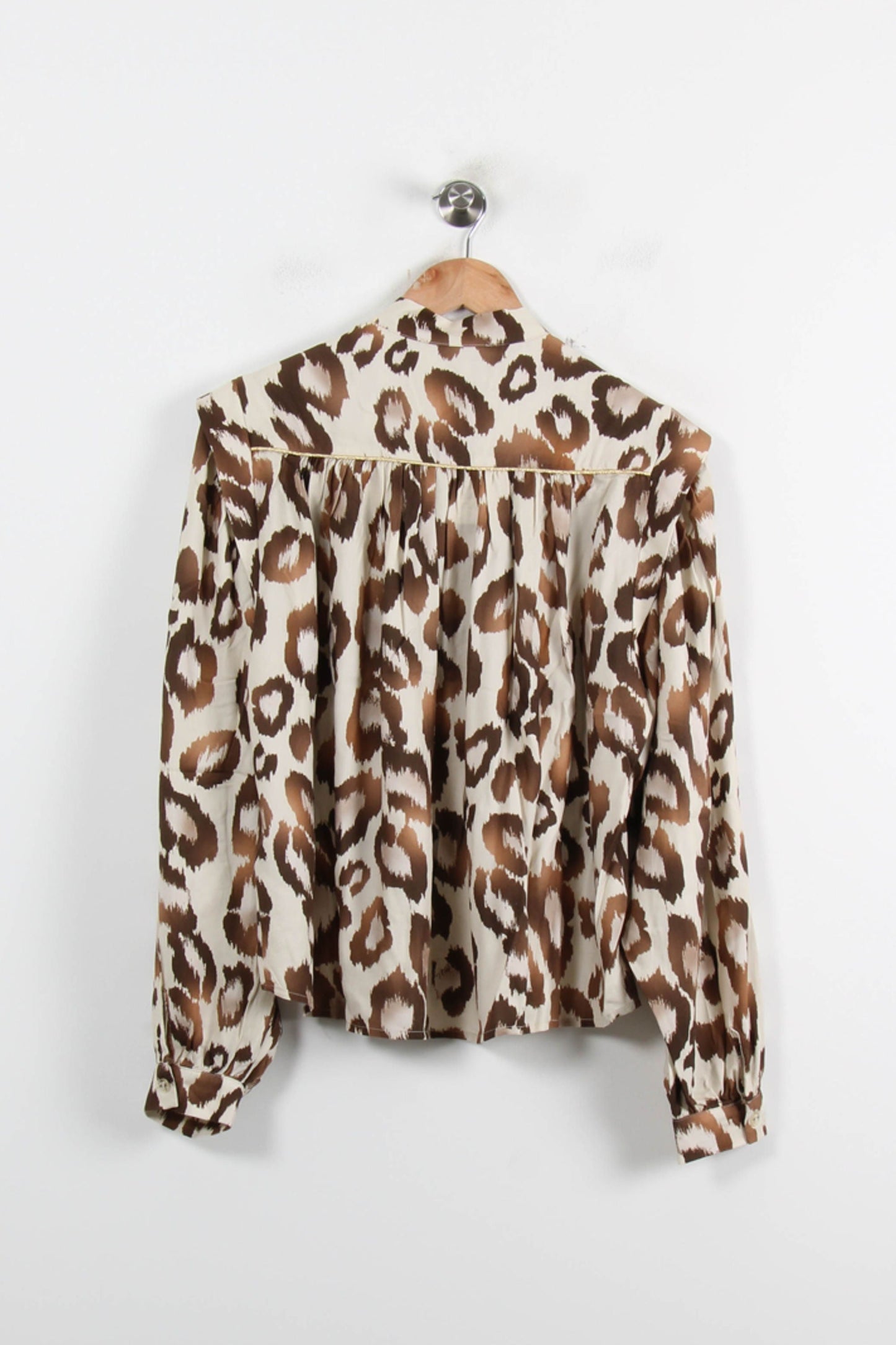 Blouse Léopard Beige et Marron - Taille L/40