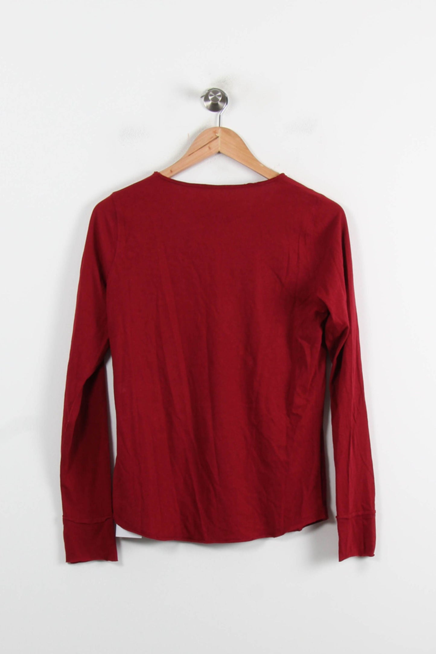 Tee-shirt Manches Longues Rouge - Taille S/36