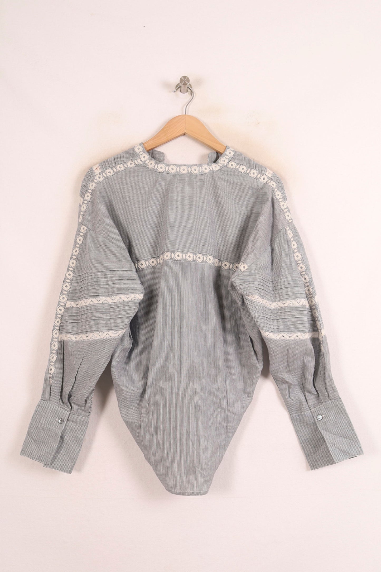 Blouse Bleue et Blanche - Taille S/36