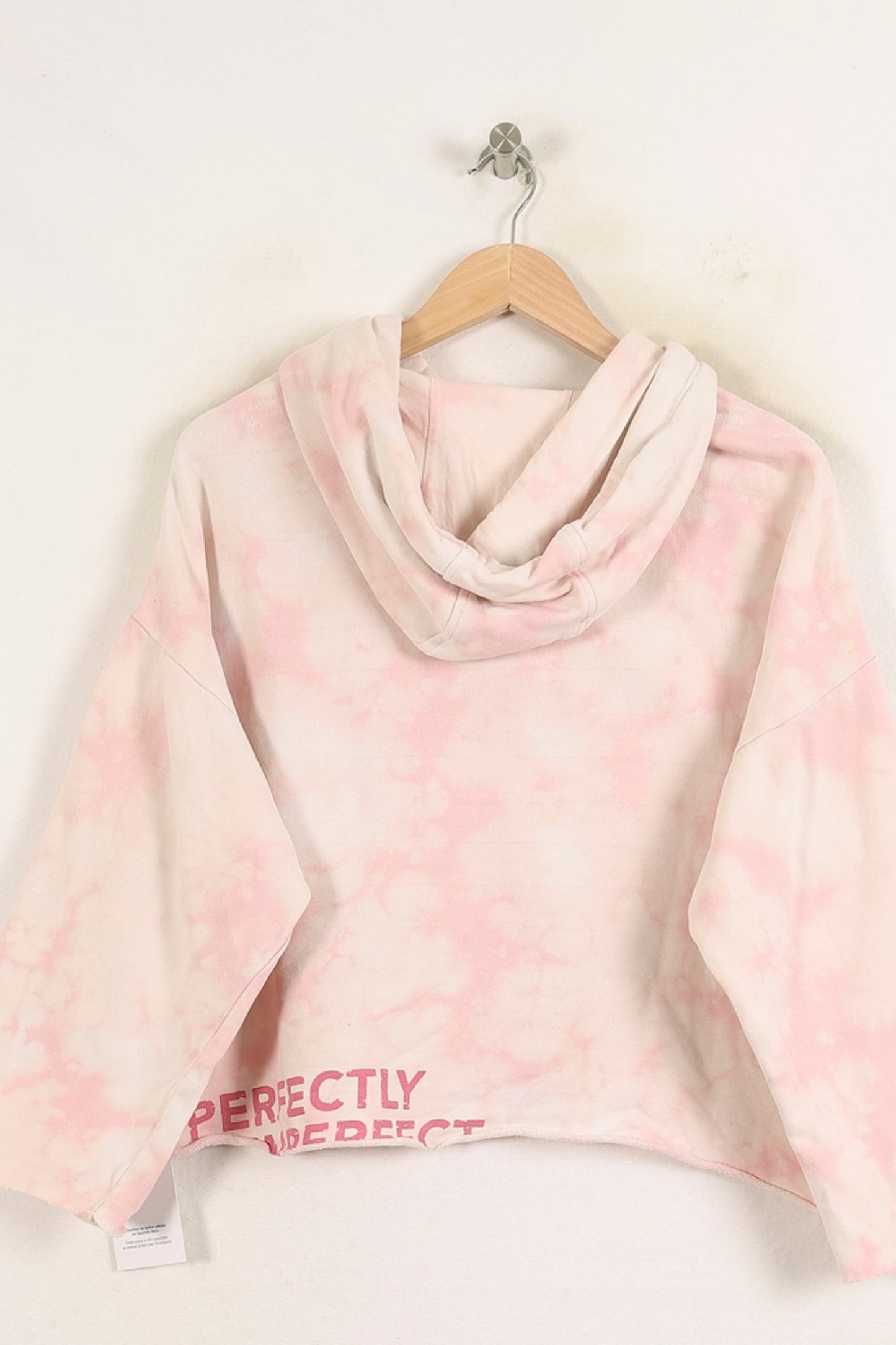 Sweat à Capuche Rose et Blanc - Taille XS/34