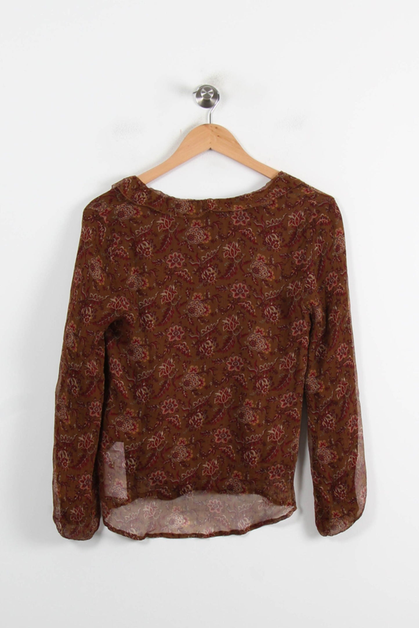 Blouse marron - Taille XS/34