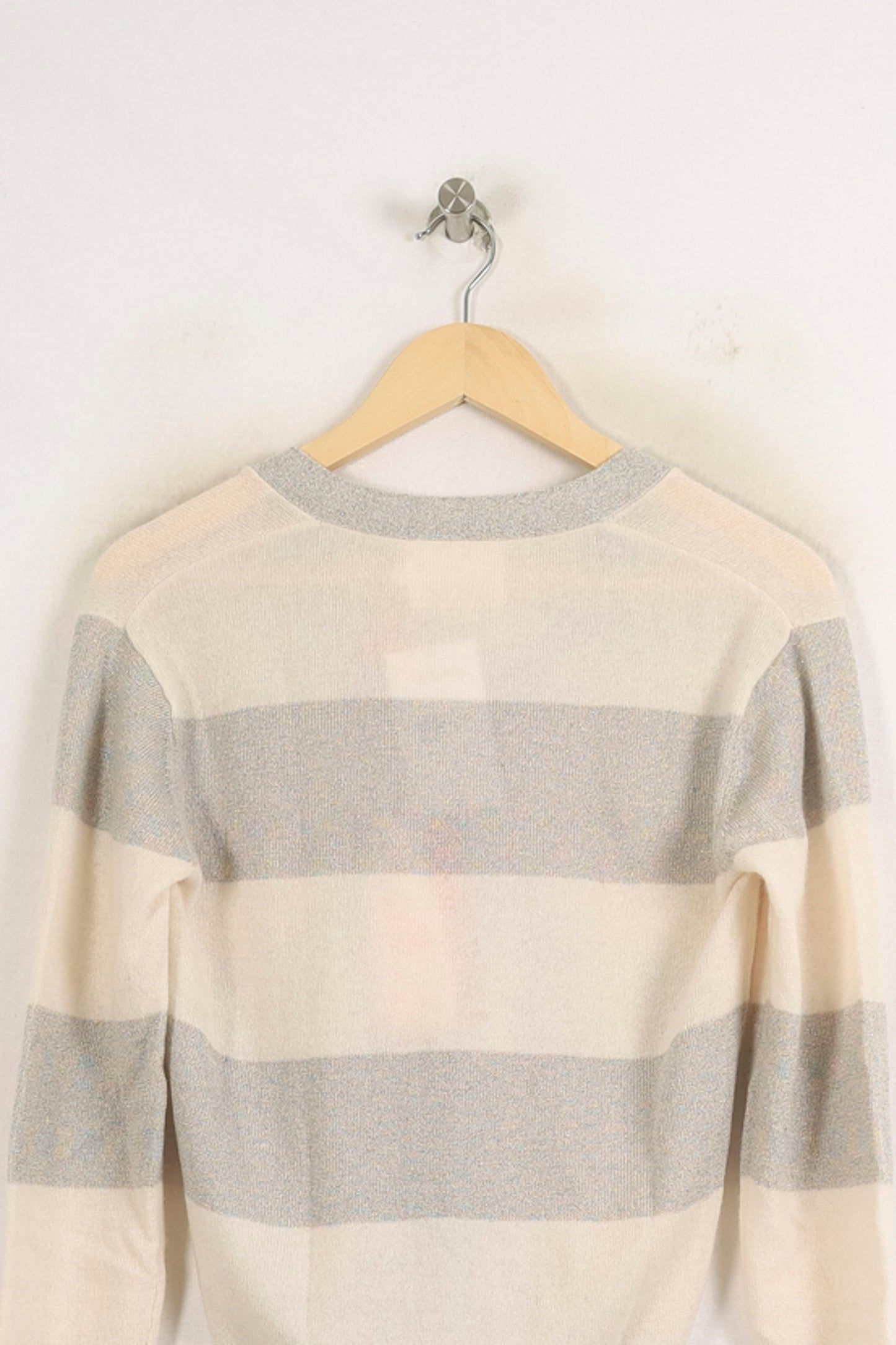 Cardigan Blanc et Gris - Taille S/36