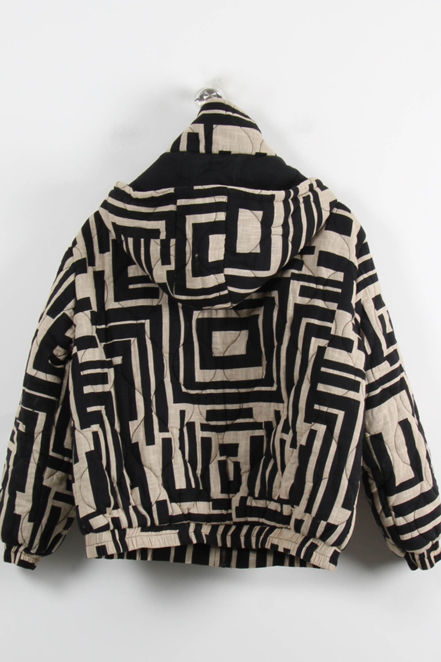 Doudoune Noire et Beige - Taille L/40