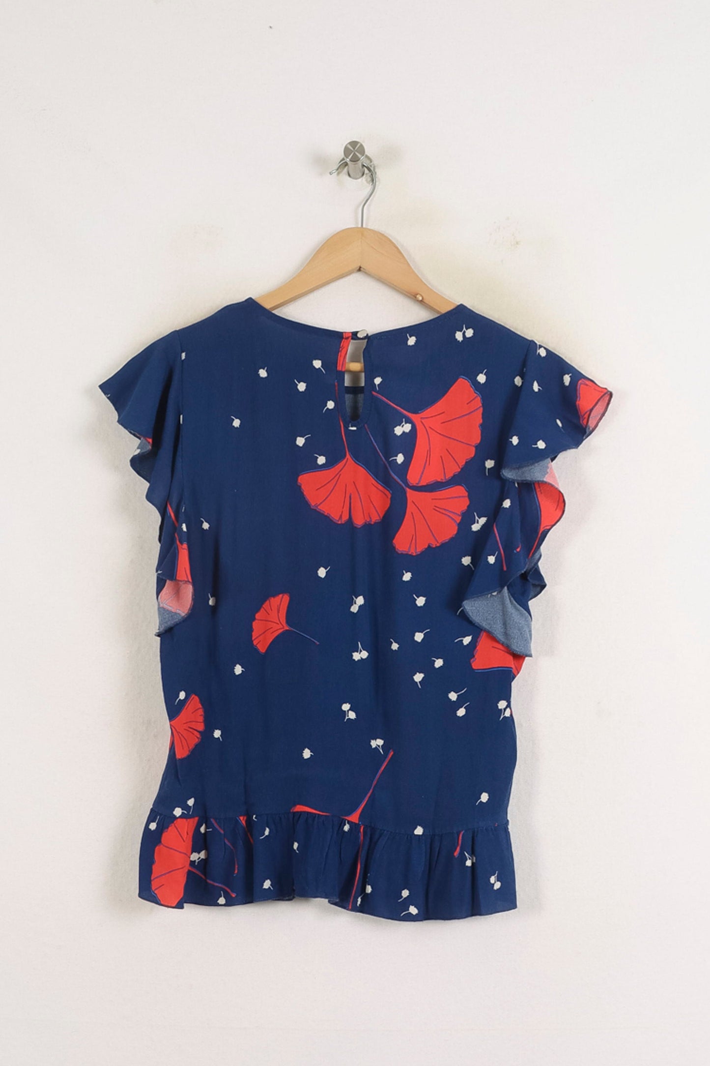 Blouse Bleu et Rouge - Taille M/38