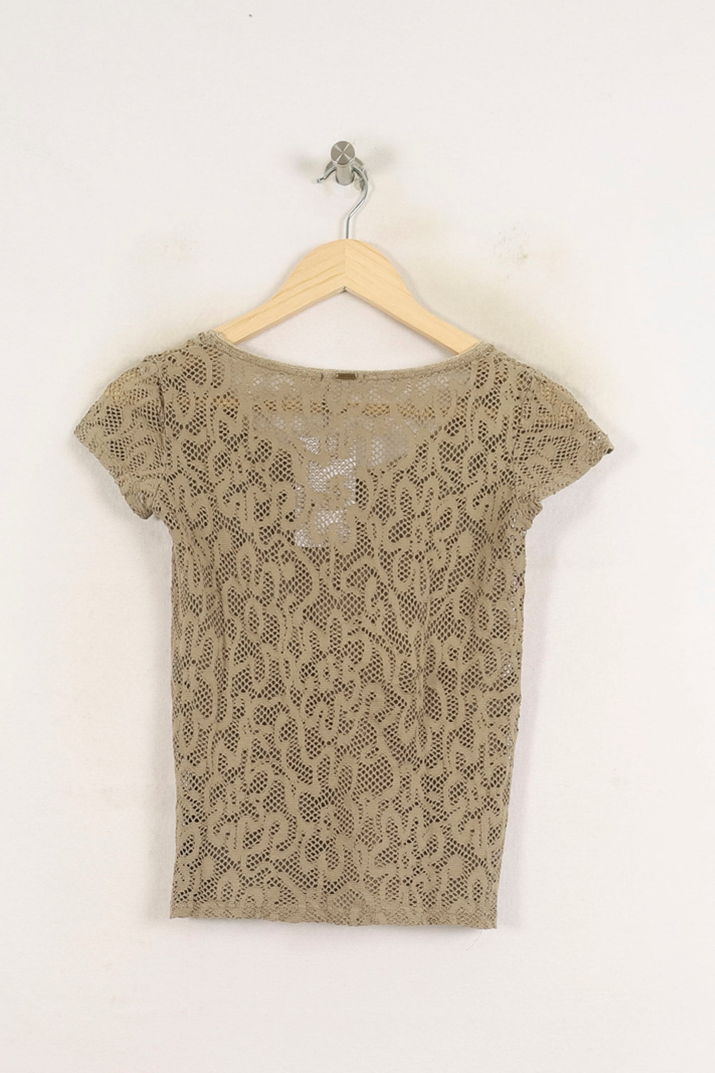 T-shirt Dentelle Doré - Taille XS/34