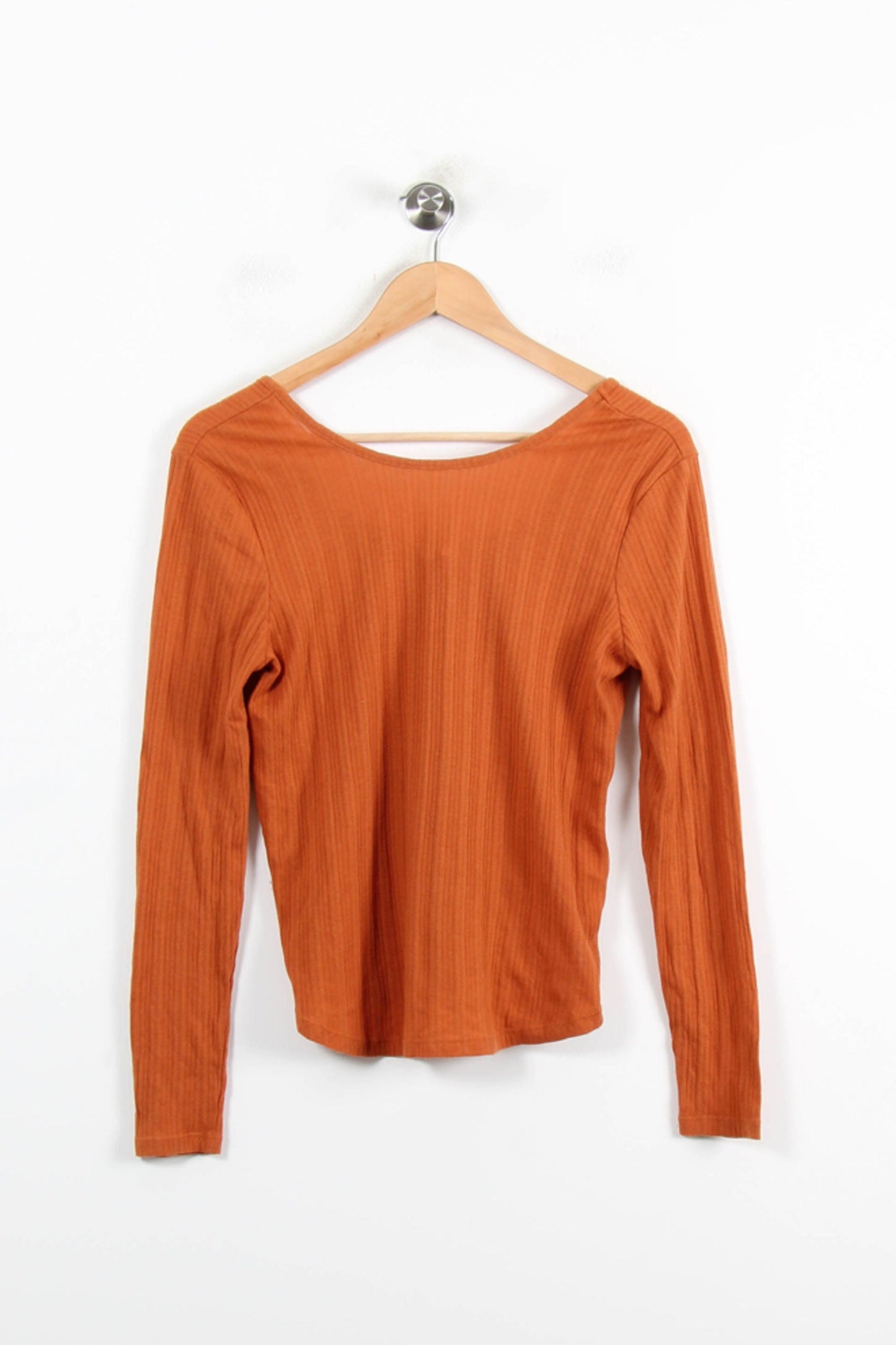 Tee-shirt Manches Longues Orange - Taille S/36