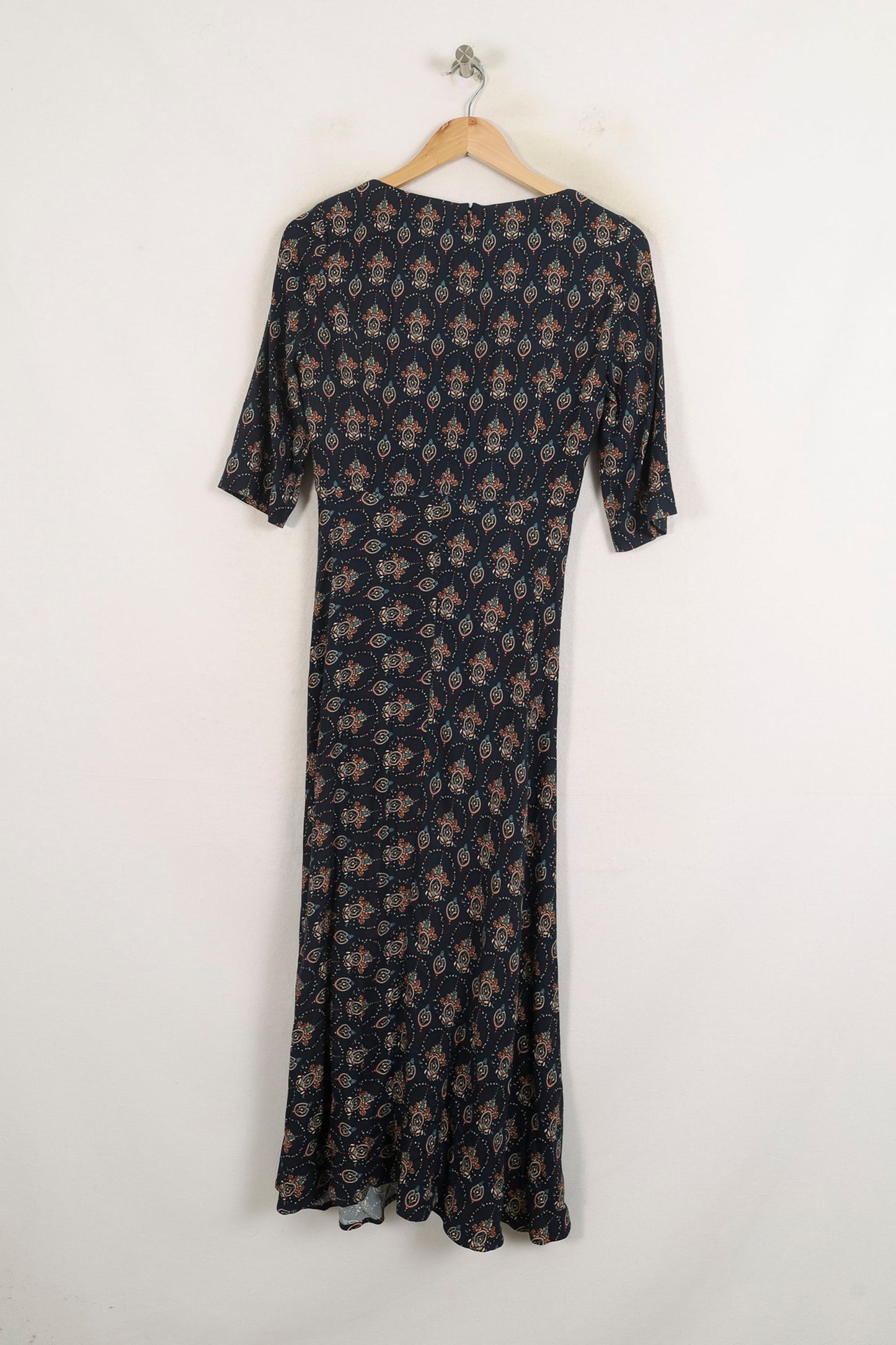 Robe Midi Bleue et Marron - Taille S/36