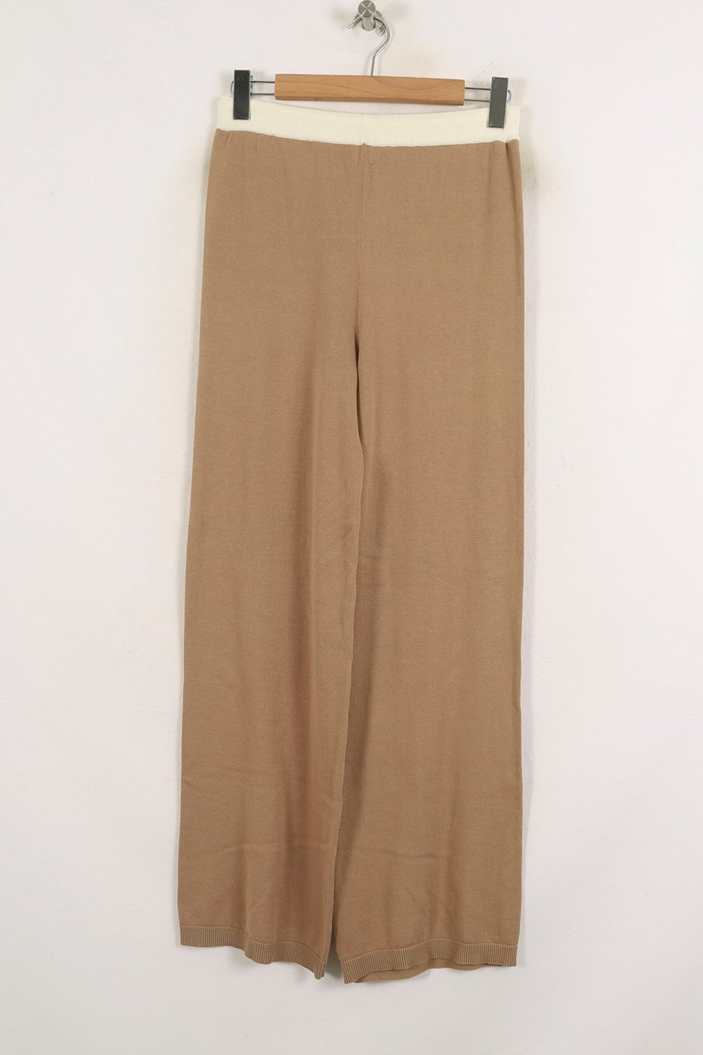 Pantalon Large Beige et Écru - Taille S/36