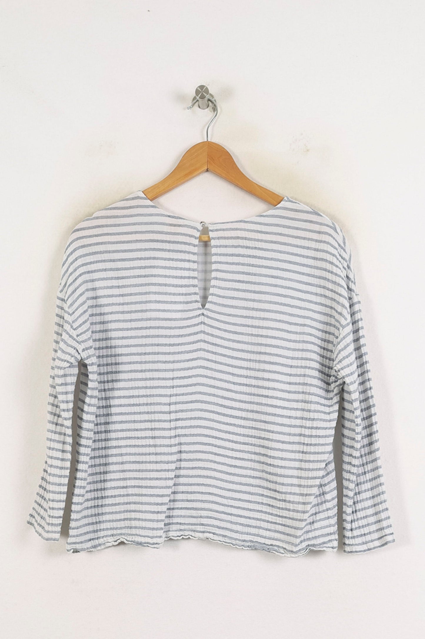 Blouse Blanc et Gris - Taille XS/34