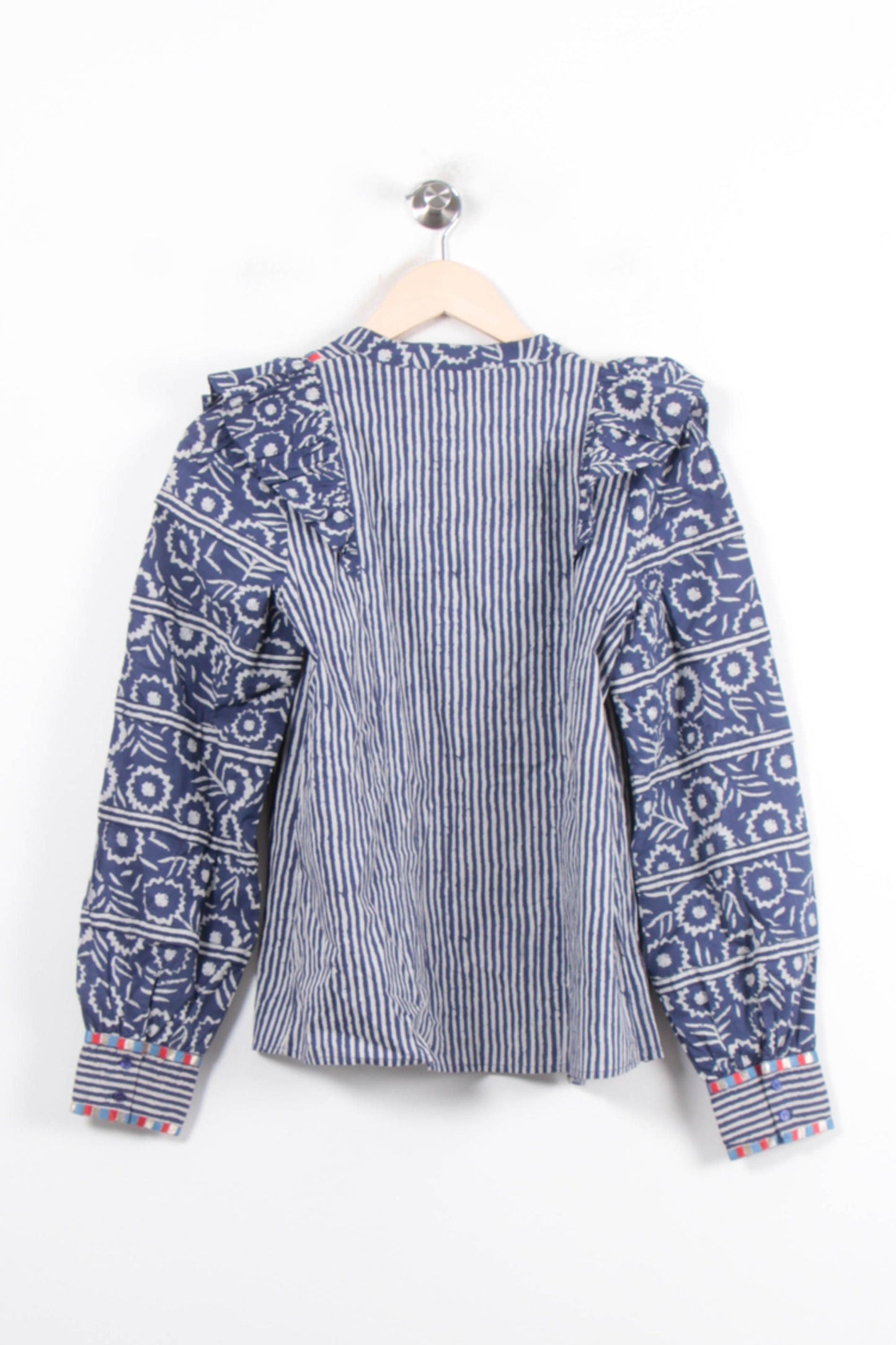 Blouse Bleu et Blanc - Taille XS/34