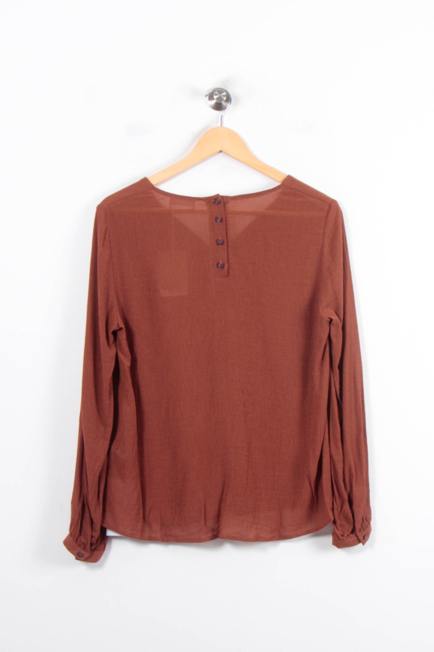 Blouse marron - Taille XS/34