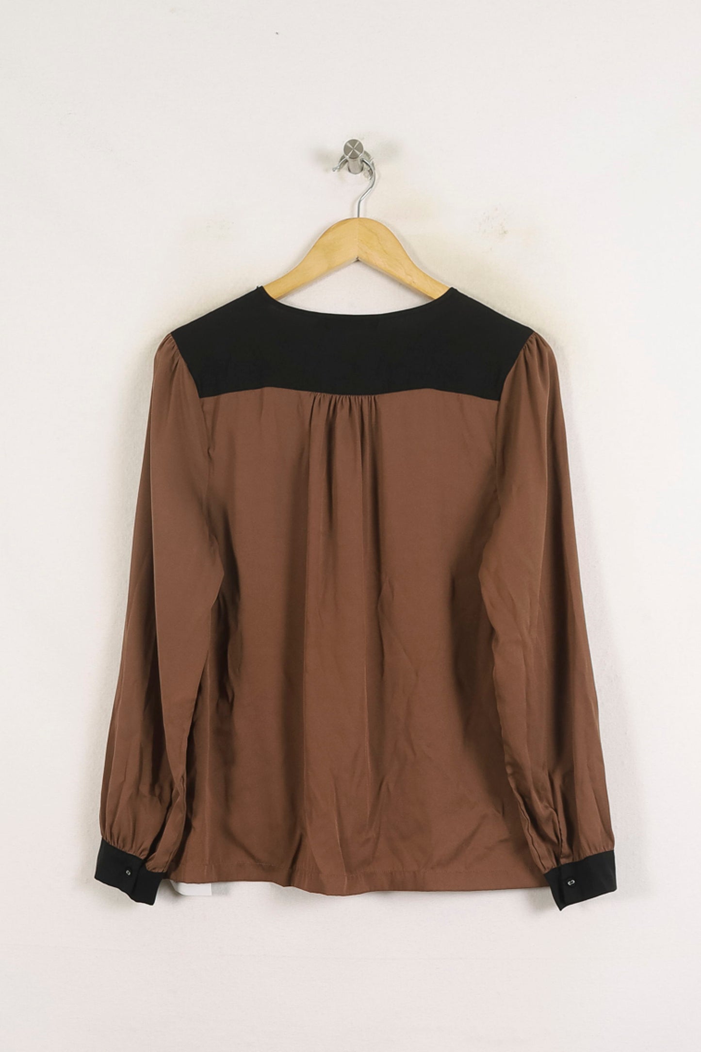 Blouse Marron et Noire - Taille L/40