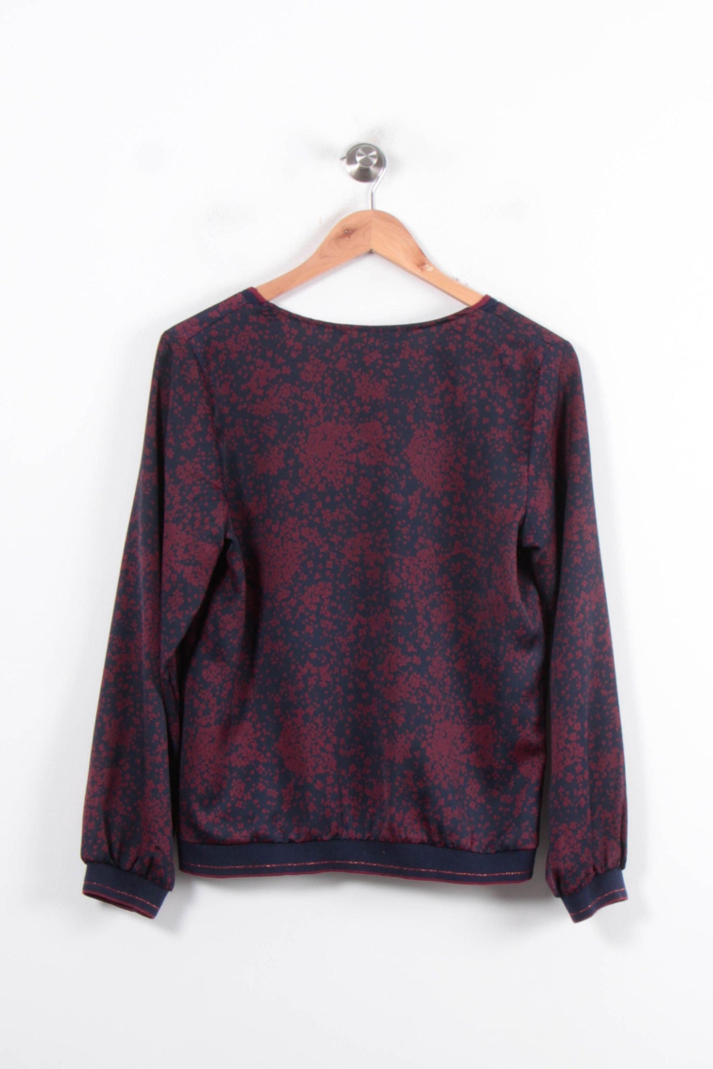 Blouse Bleu et Bordeaux - Taille M/38