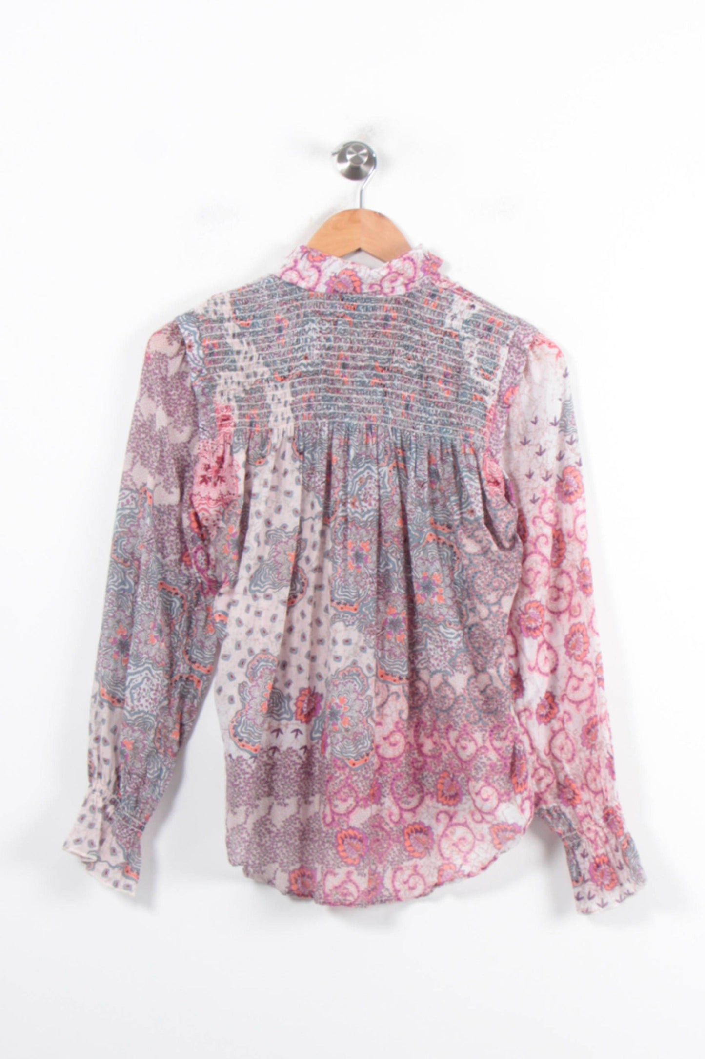 Blouse Rose et Grise - Taille XS/34