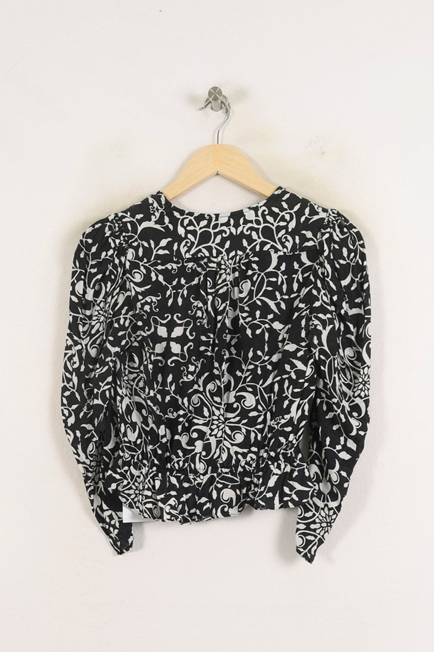 Blouse Noire et Blanche - Taille S/36