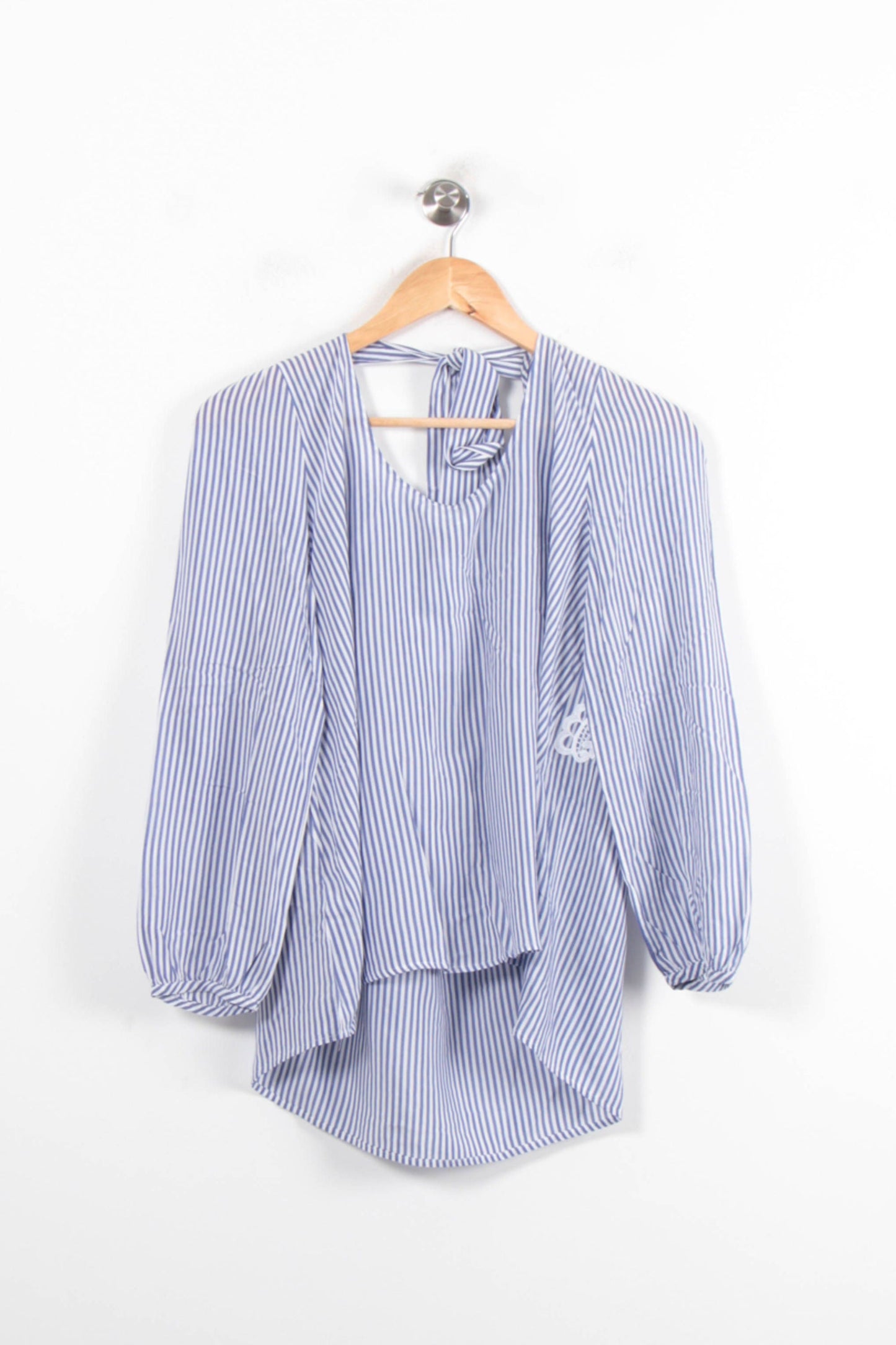 Blouse Bleue et Blanche - Taille L/40