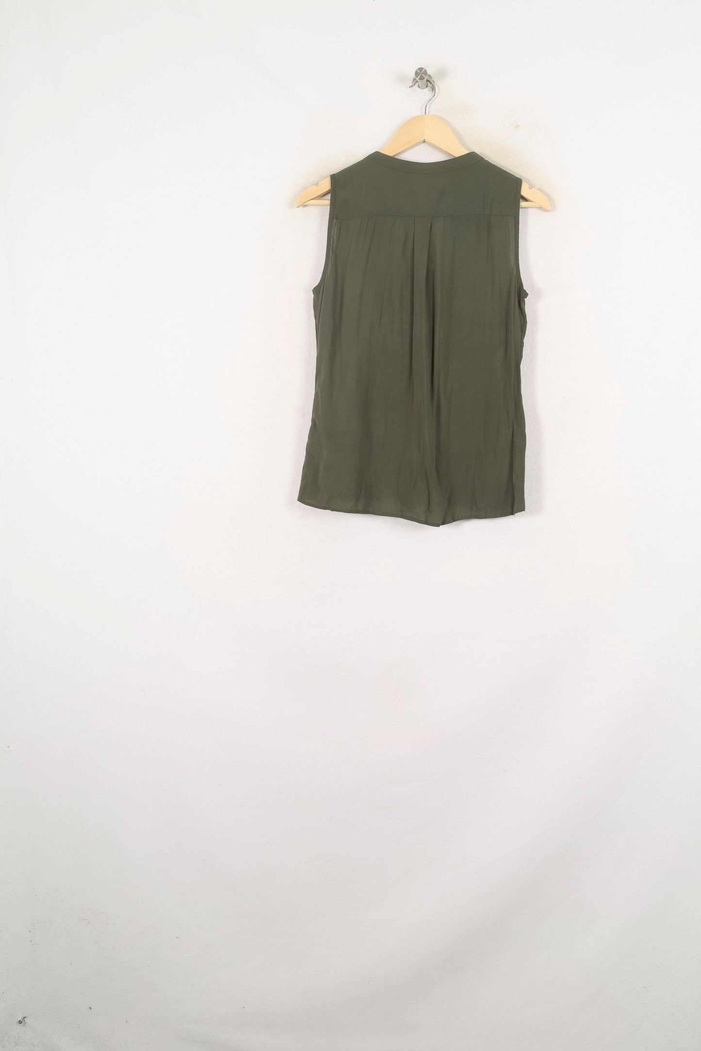 Blouse Sans Manches Verte - Taille S/36