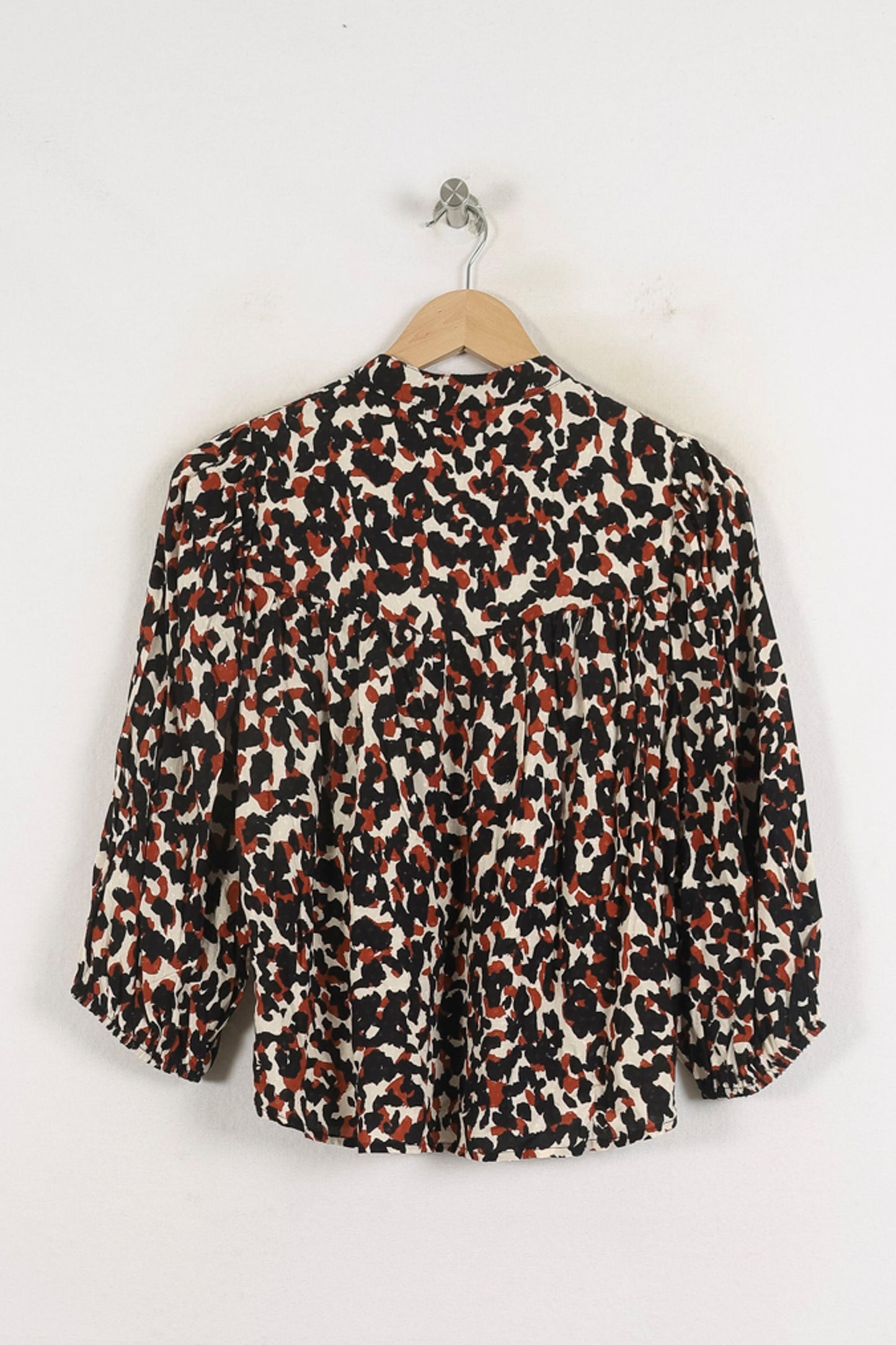 Blouse Marron et Noir - Taille S/36