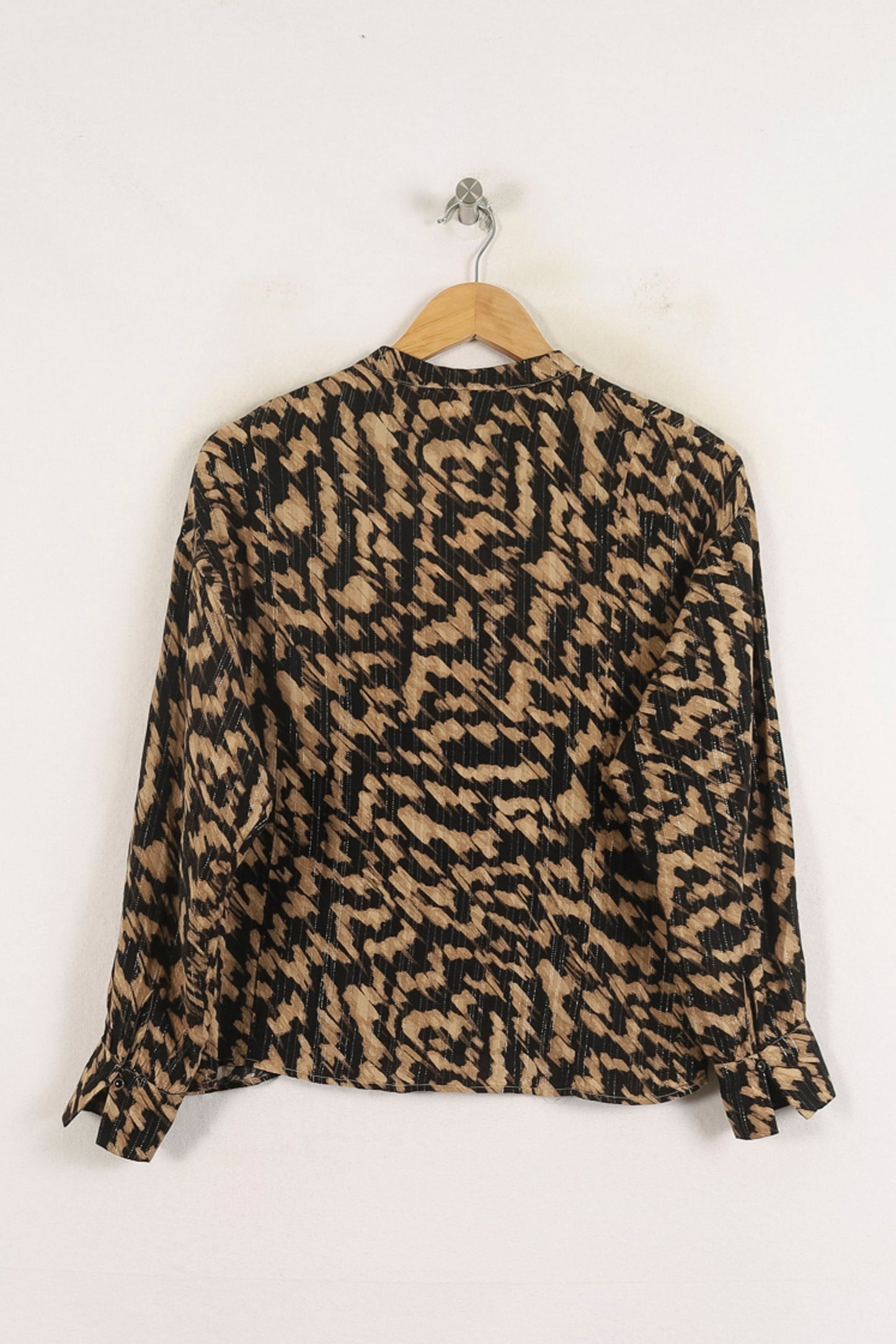 Blouse Noire et Beige - Taille M/38