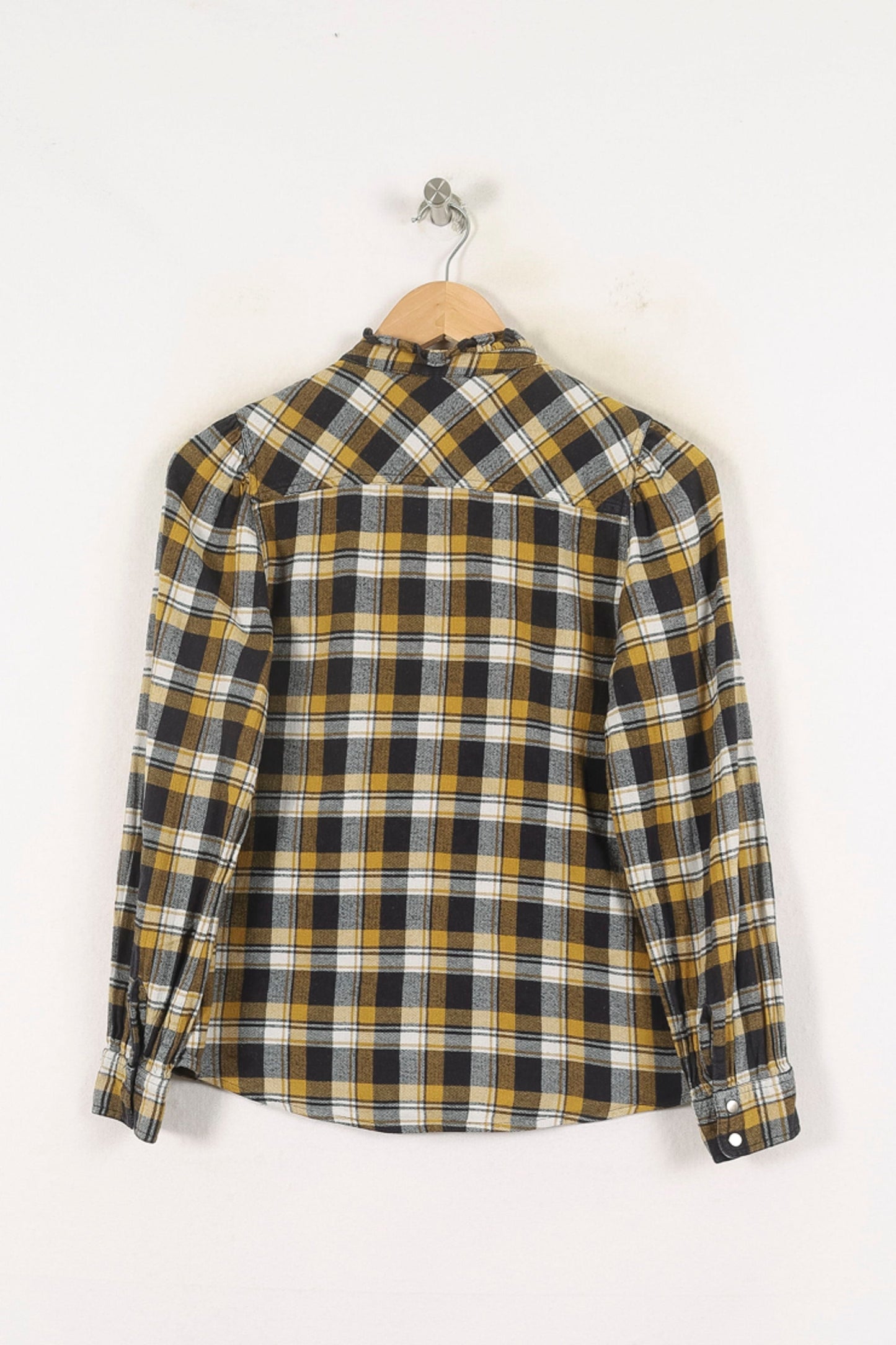 Chemise À Carreaux Jaune et Noire - Taille L/40
