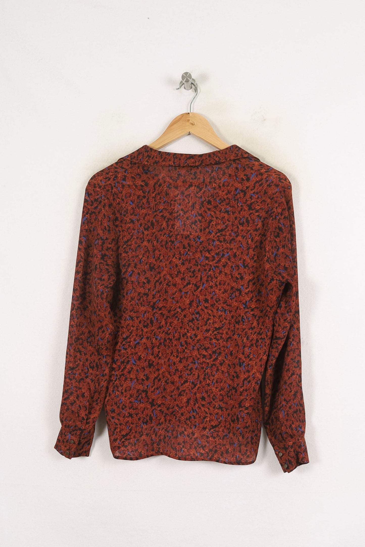 Blouse Marron et Bleu - Taille M/38