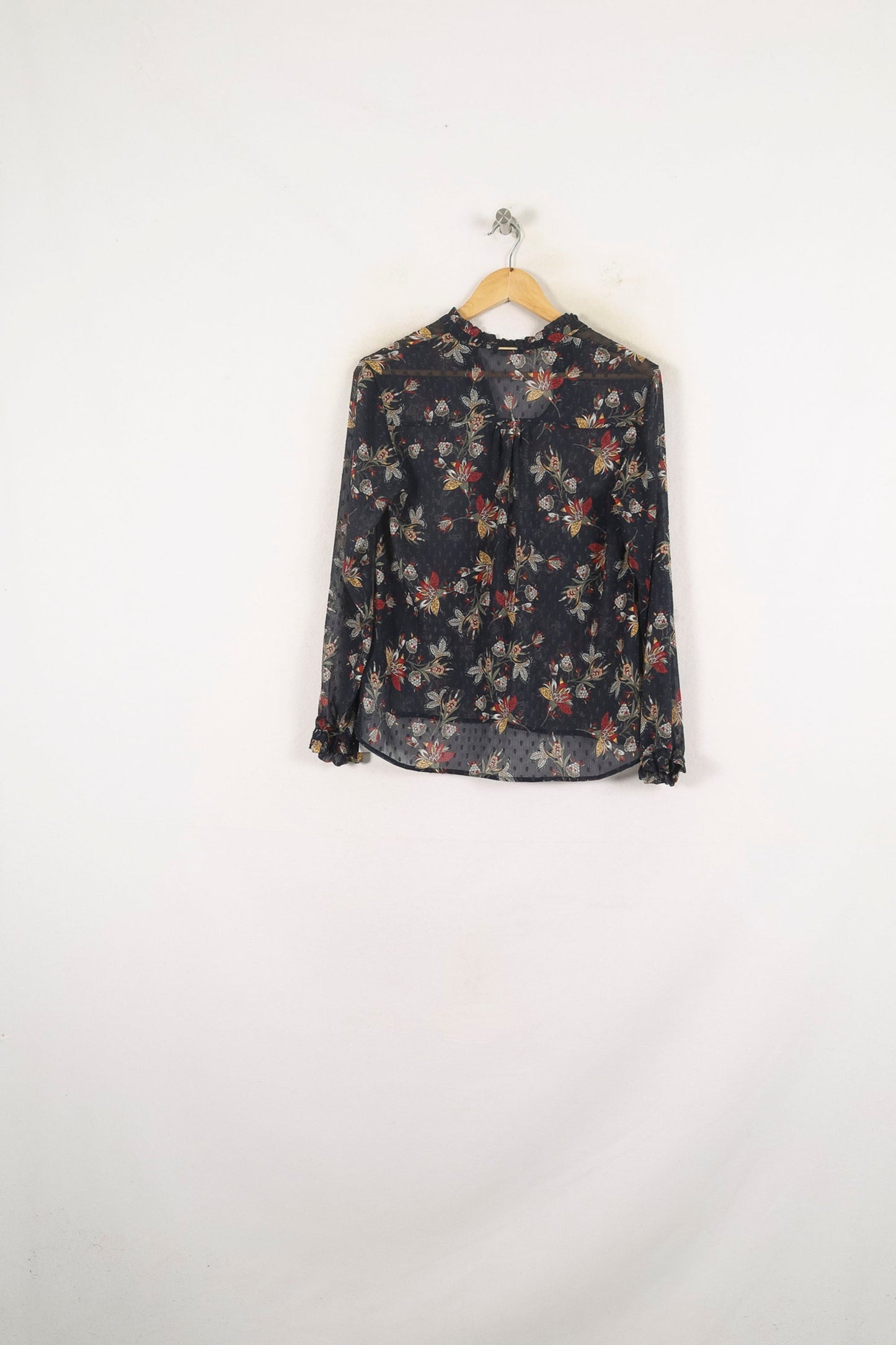 Blouse Fleurie Bleu - Taille XS/34