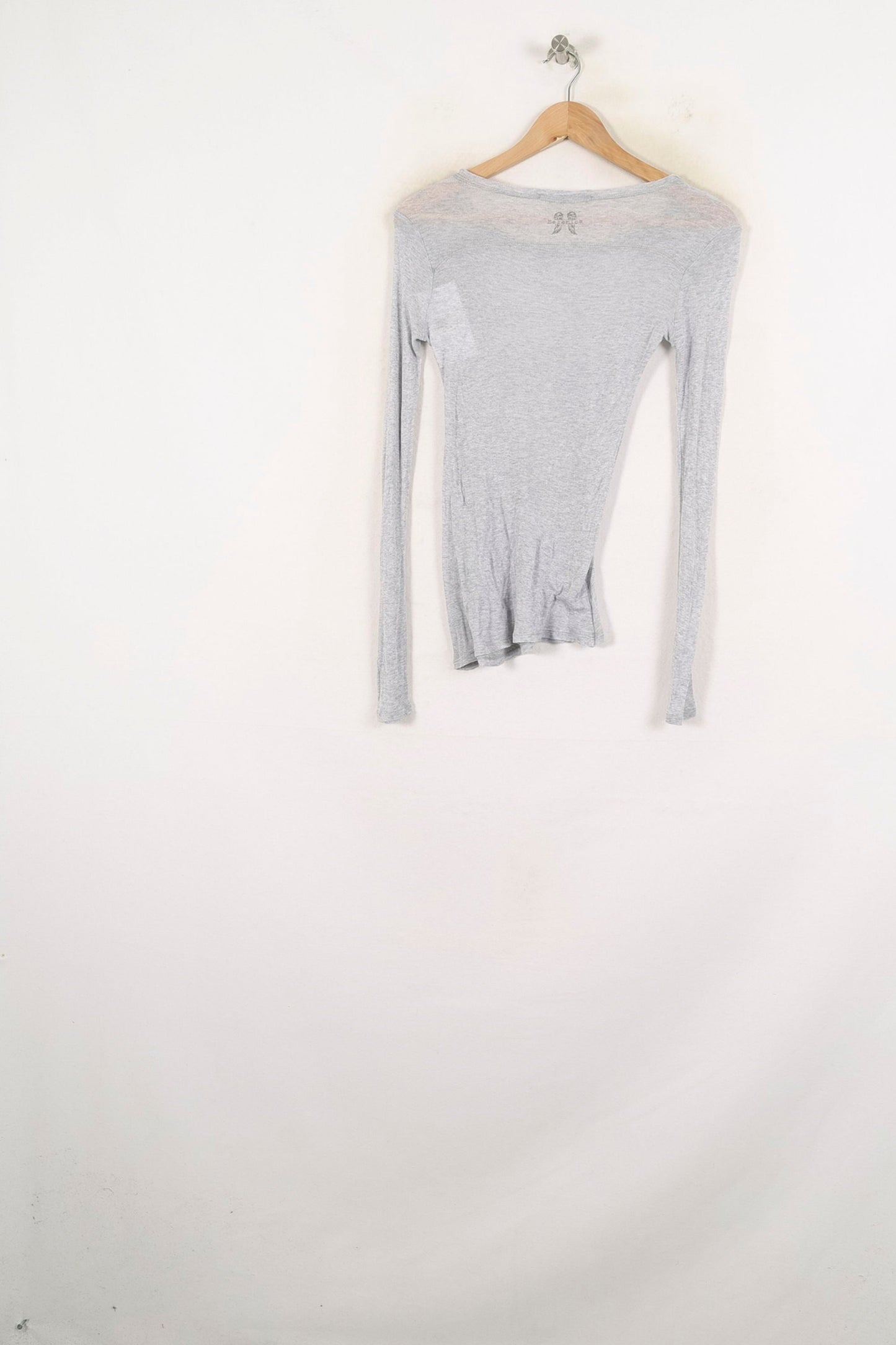 Tee-shirt Manches Longues Gris - Taille XS/34
