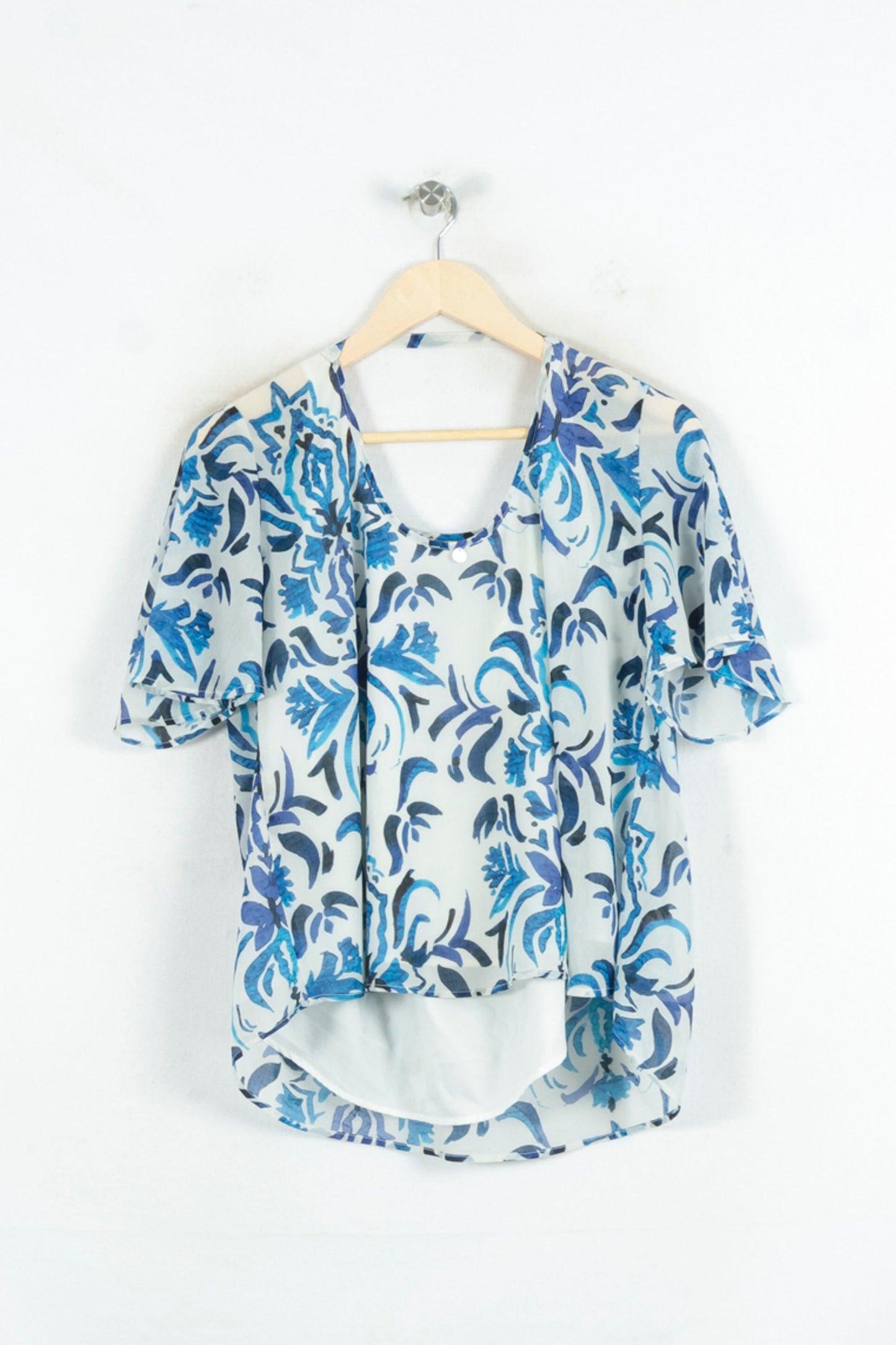 Blouse Bleu et Blanc - Taille M/38