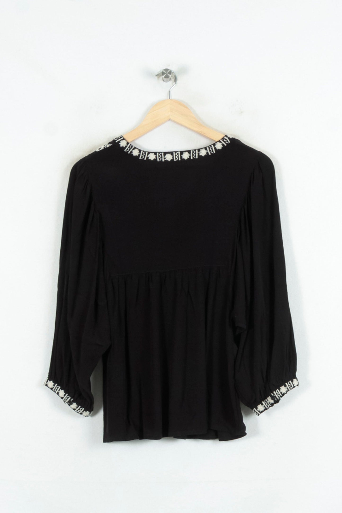 Blouse Noire et Blanche - Taille L/40