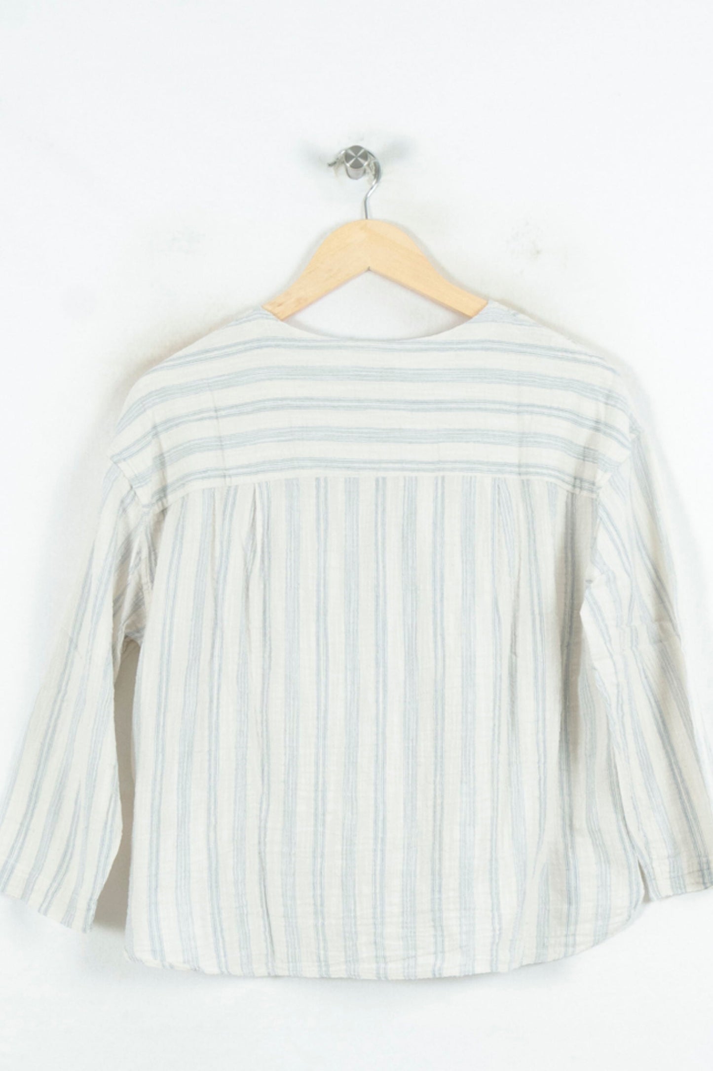 Blouse Blanche et Bleue - Taille S/36