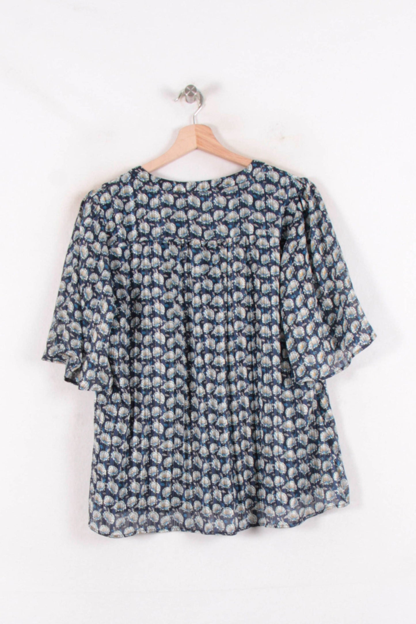 Blouse Bleue et Blanche - Taille L/40