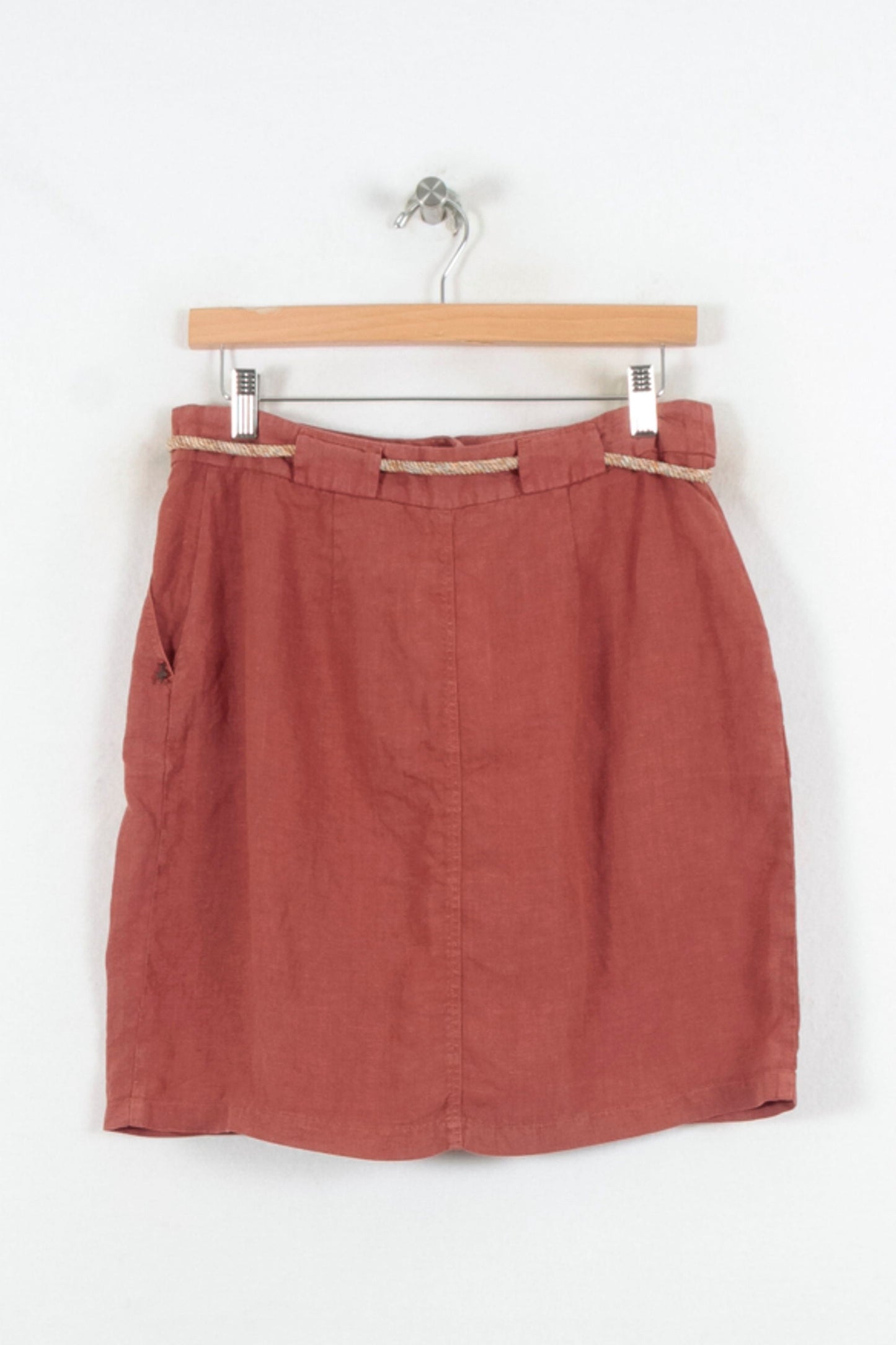 Jupe Boutonnée Rouge - Taille M/38