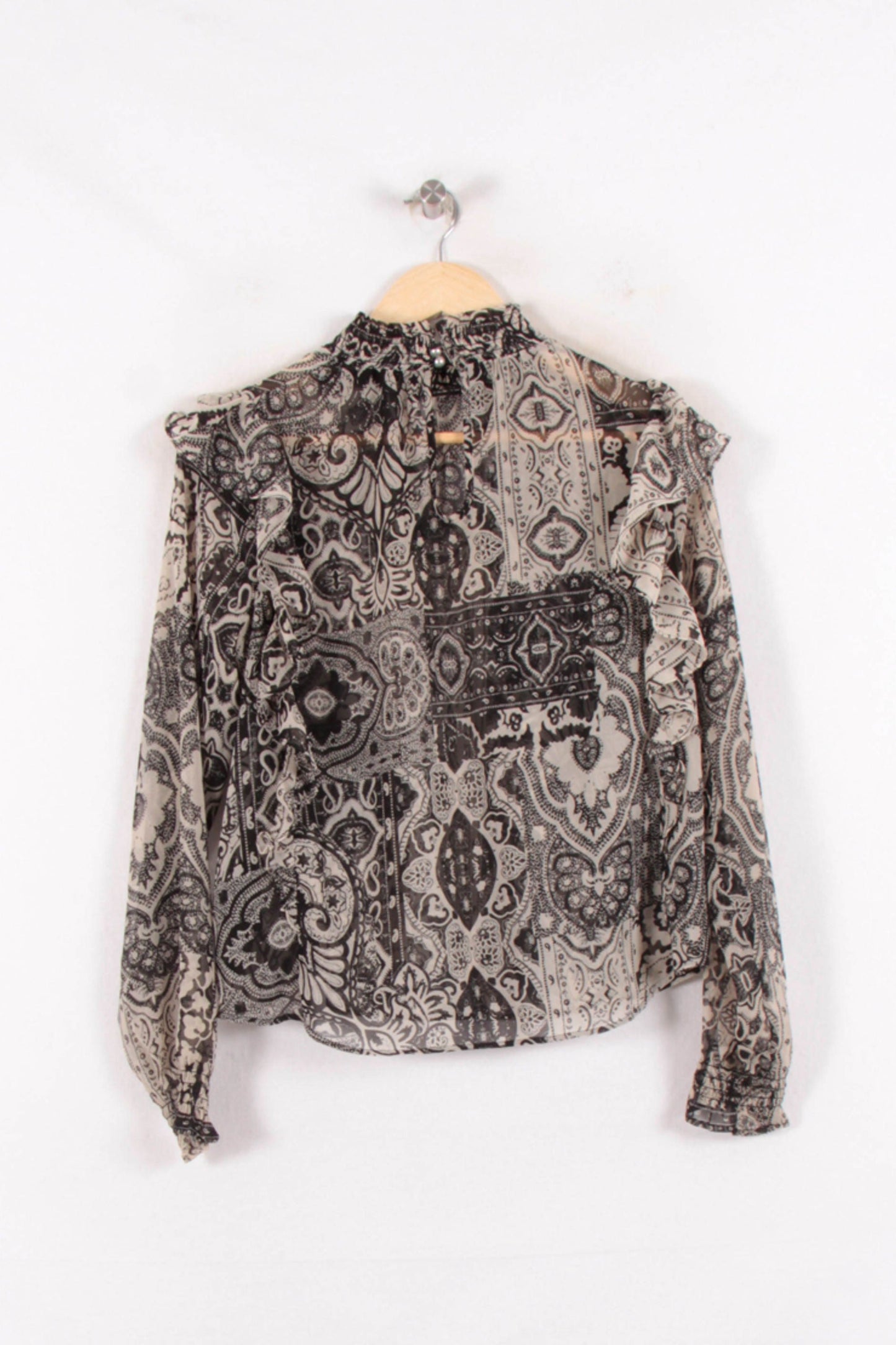 Blouse Noire et Blanche - Taille M/38