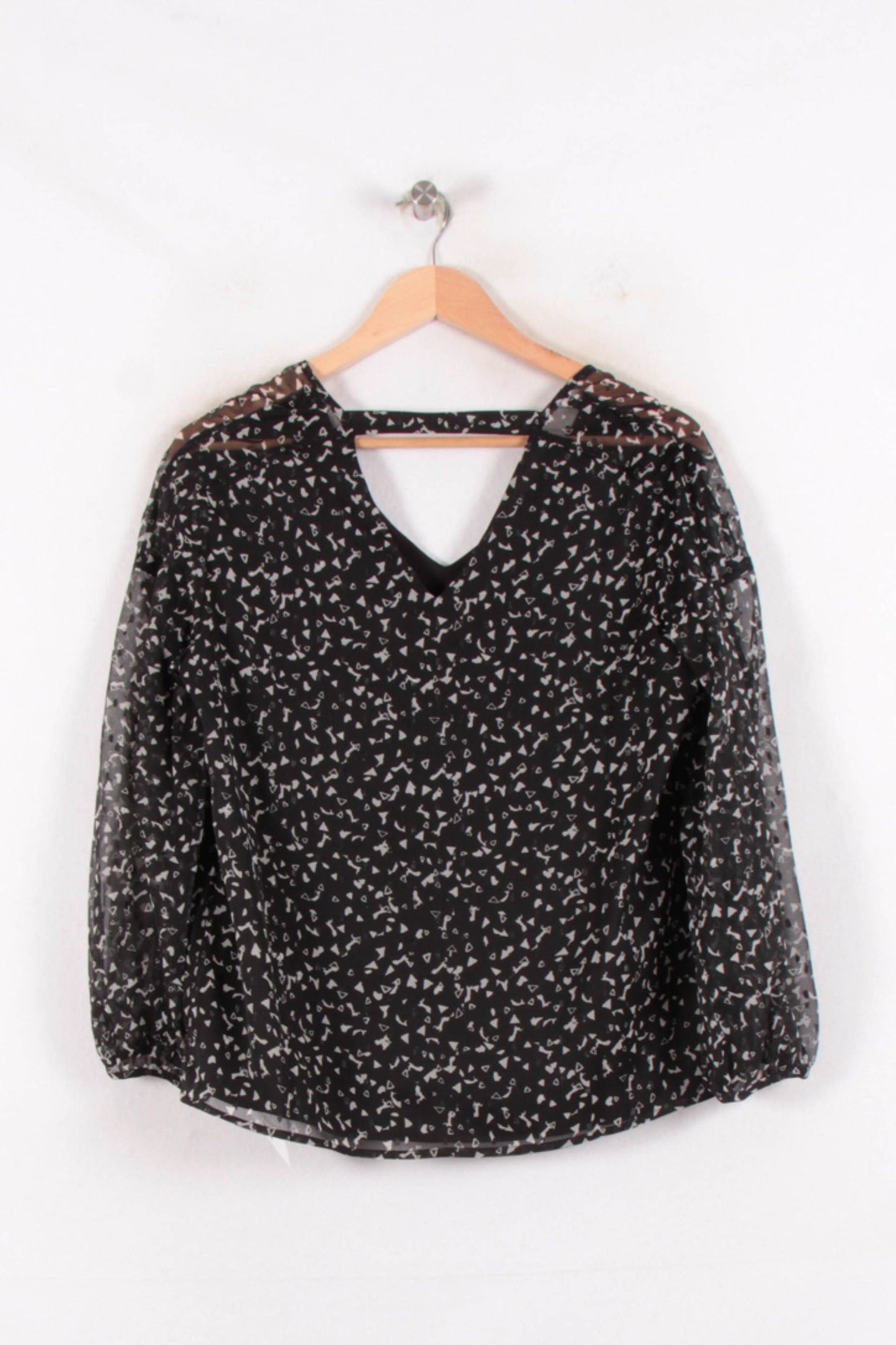 Blouse Noire et Blanche - Taille M/38