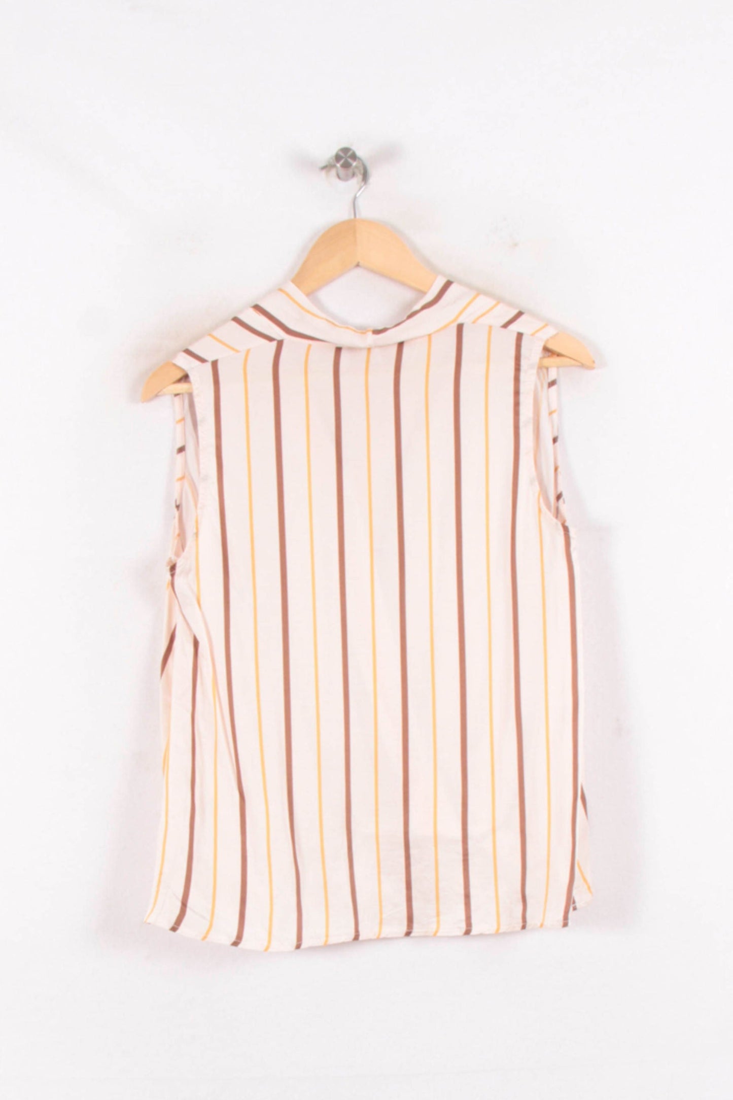 Blouse Rayée Beige et Marron - Taille M/38