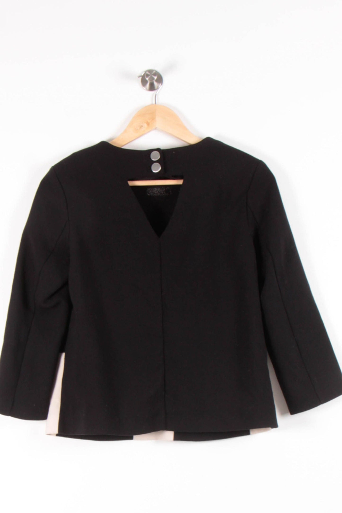 Blouse Noire et Blanche - Taille L/40