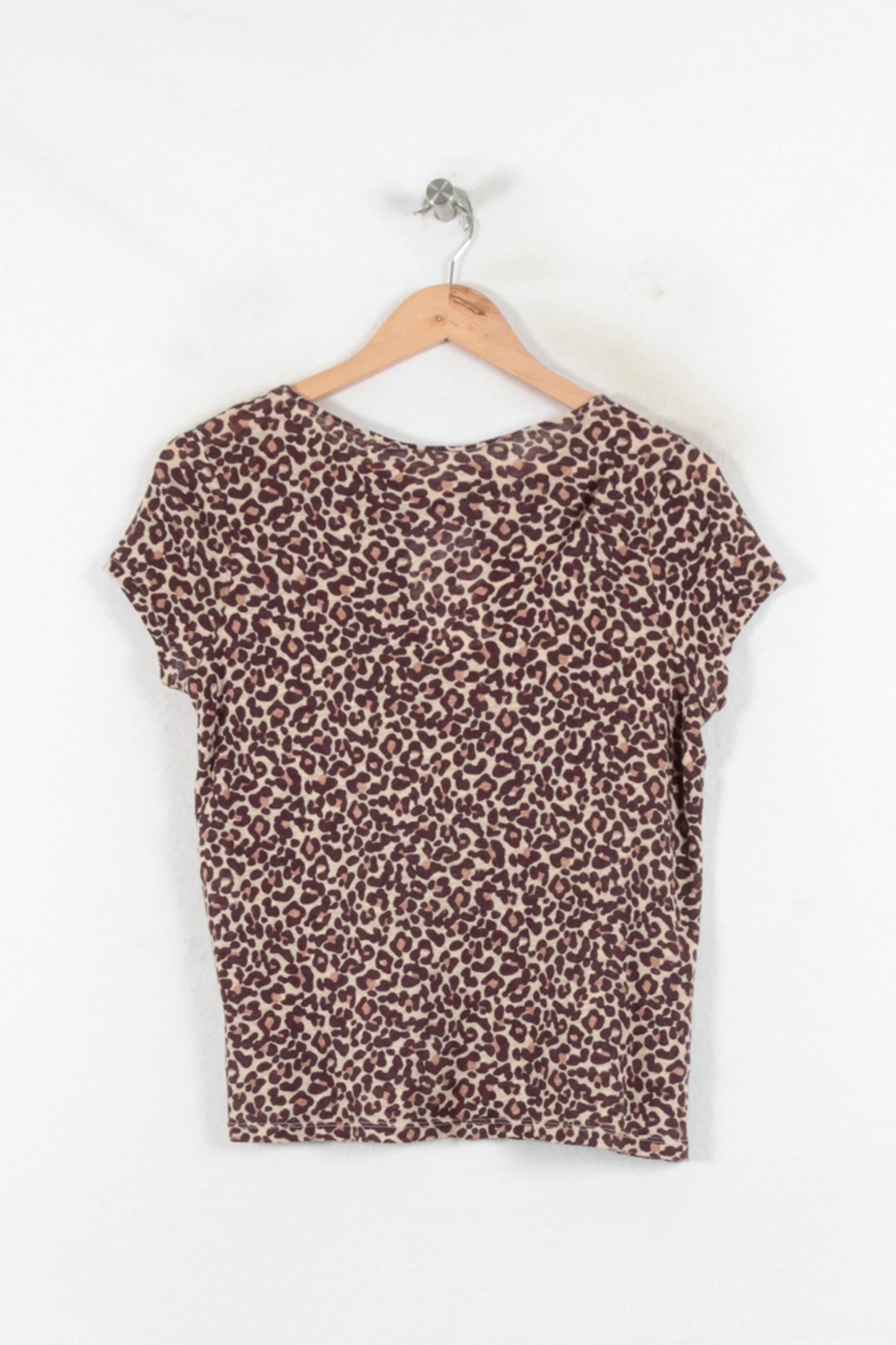 Tee-shirt Léopard Marron et Beige - Taille XS/34