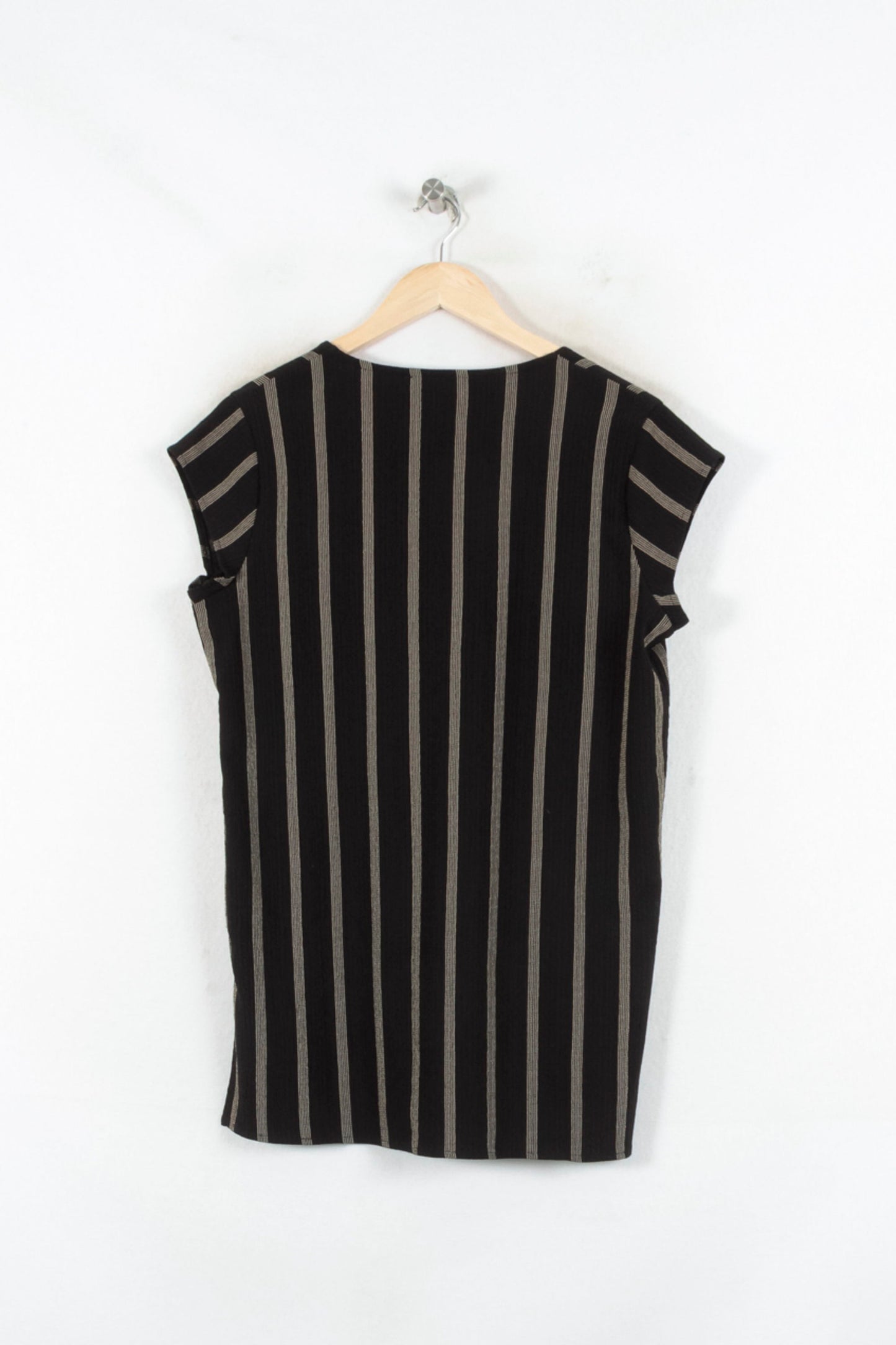 Blouse Noire et Beige - Taille S/36