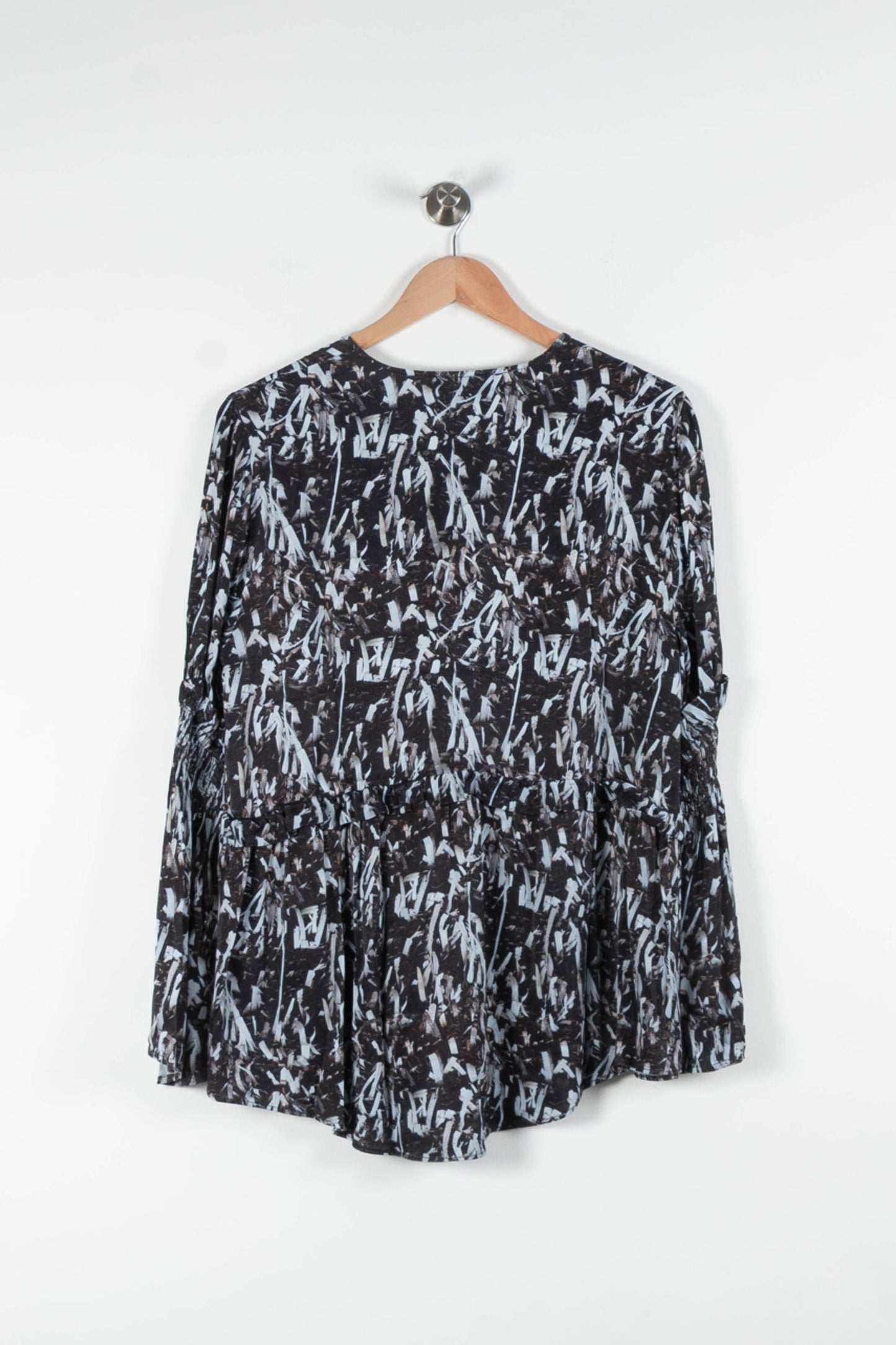 Blouse Noire et Blanche - Taille L/40