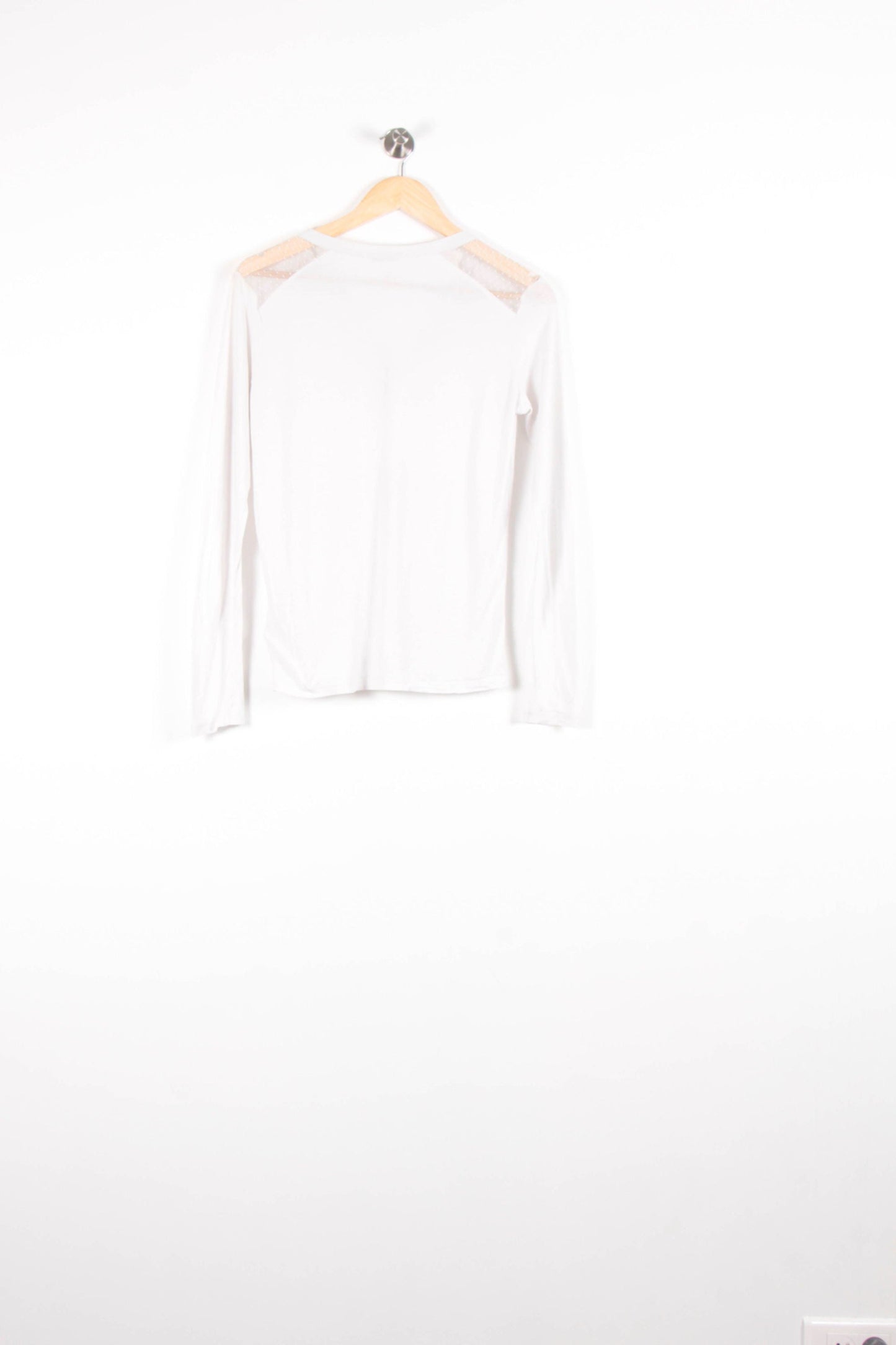 Tee-shirt Manches Longues Blanc - Taille S/36