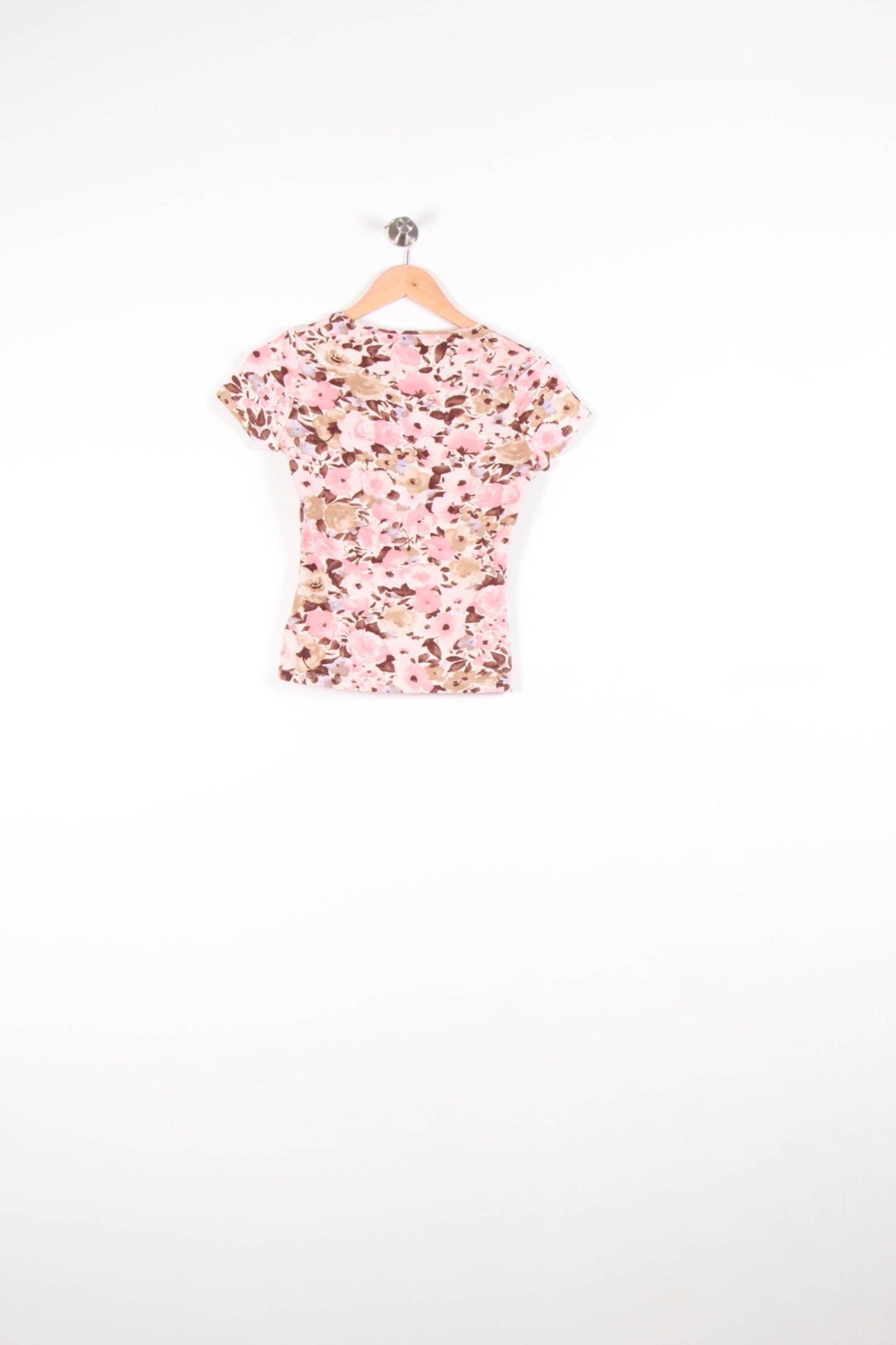 T-shirt Rose et Beige - Taille XS/34