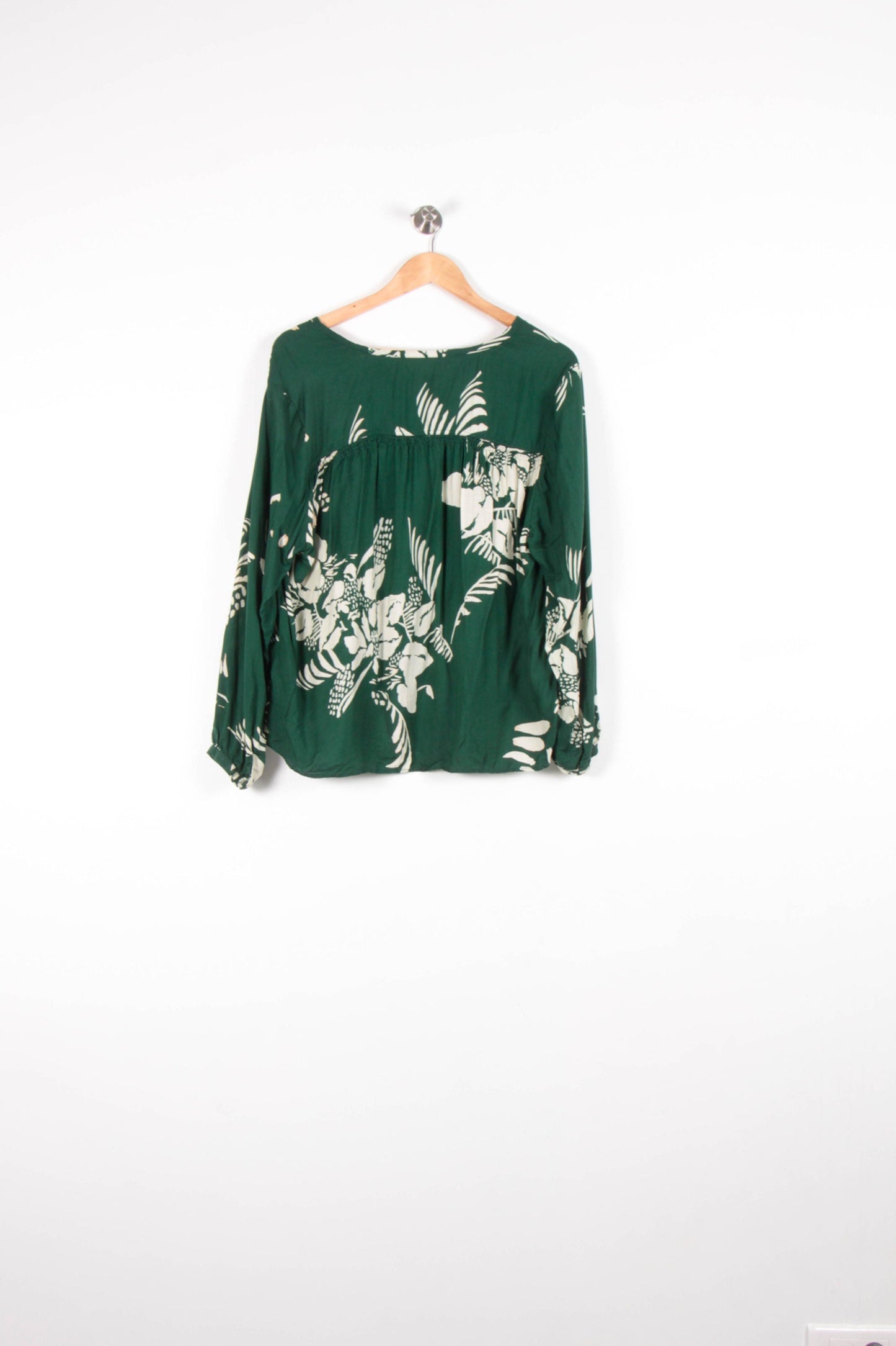 Blouse Verte et Blanche - Taille M/38