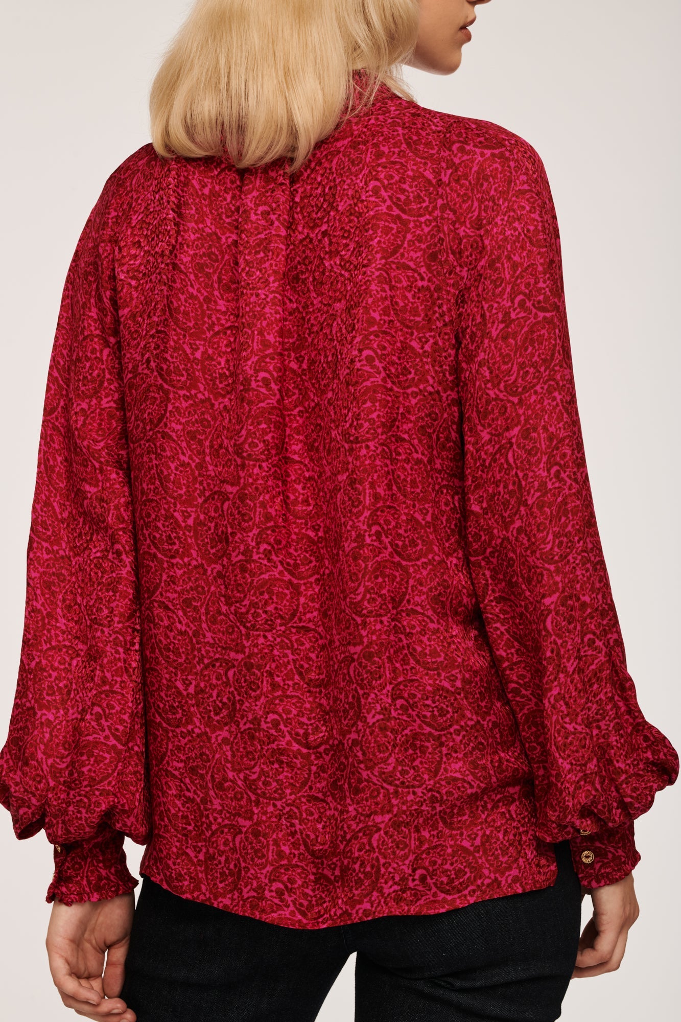 Blouse Lavallière Rose - Taille S/36