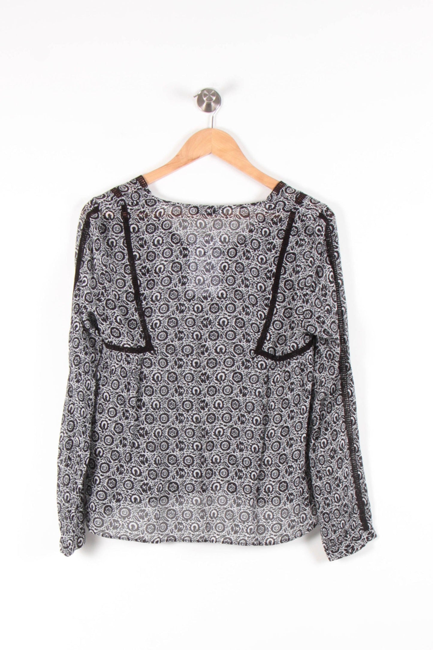 Blouse Noire et Blanche - Taille S/36