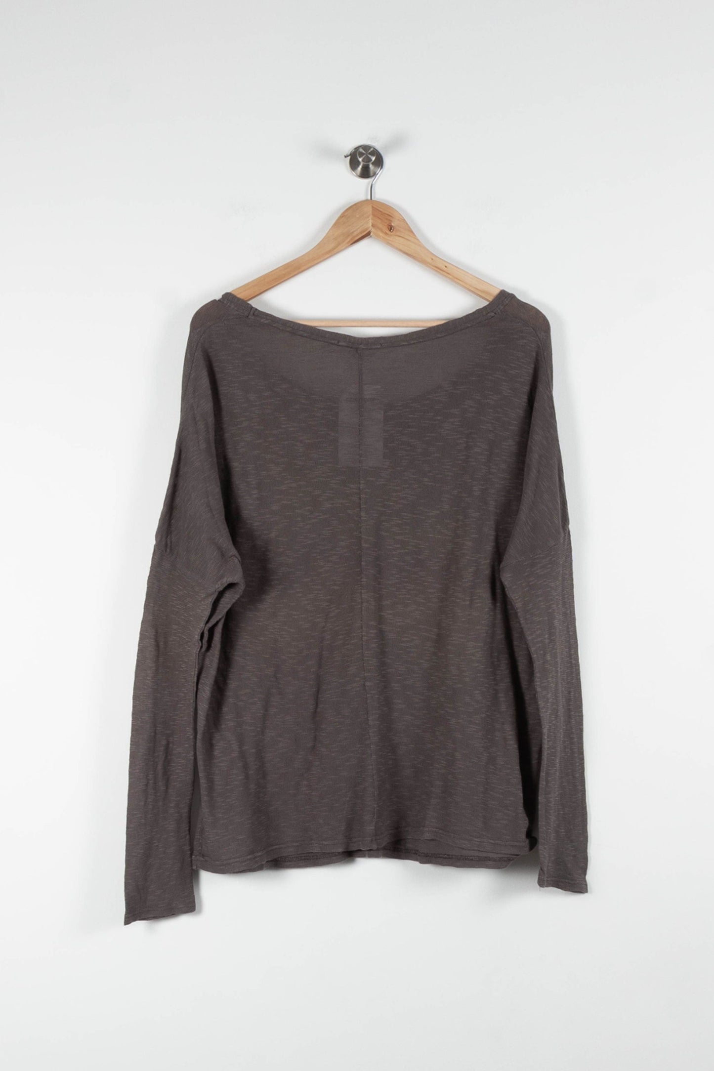 Tee-shirt Manches Longues Gris - Taille S/36